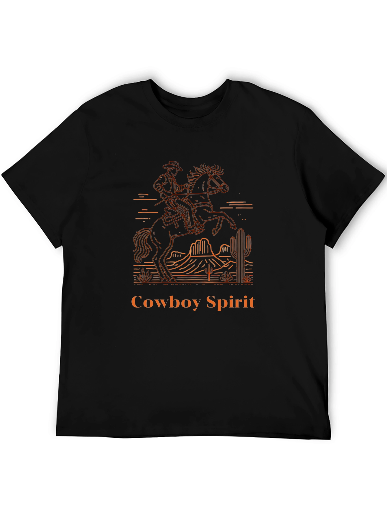 Cowboy Spirit Graphic Tee - Western Design