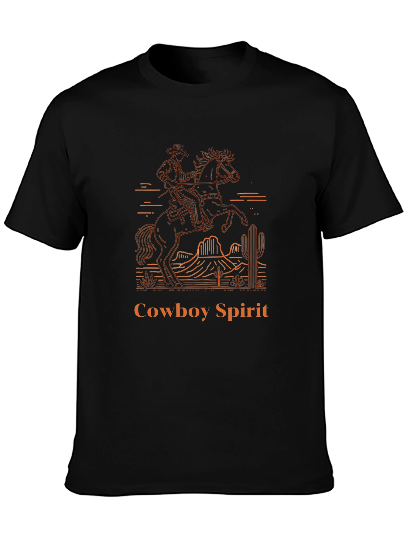 Cowboy Spirit Graphic Tee - Western Design