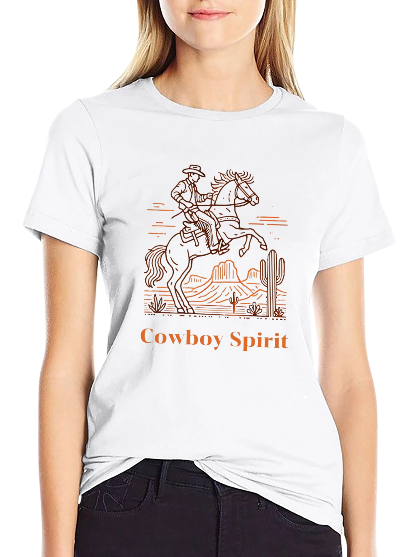 Cowboy Spirit Graphic Tee - Western Design