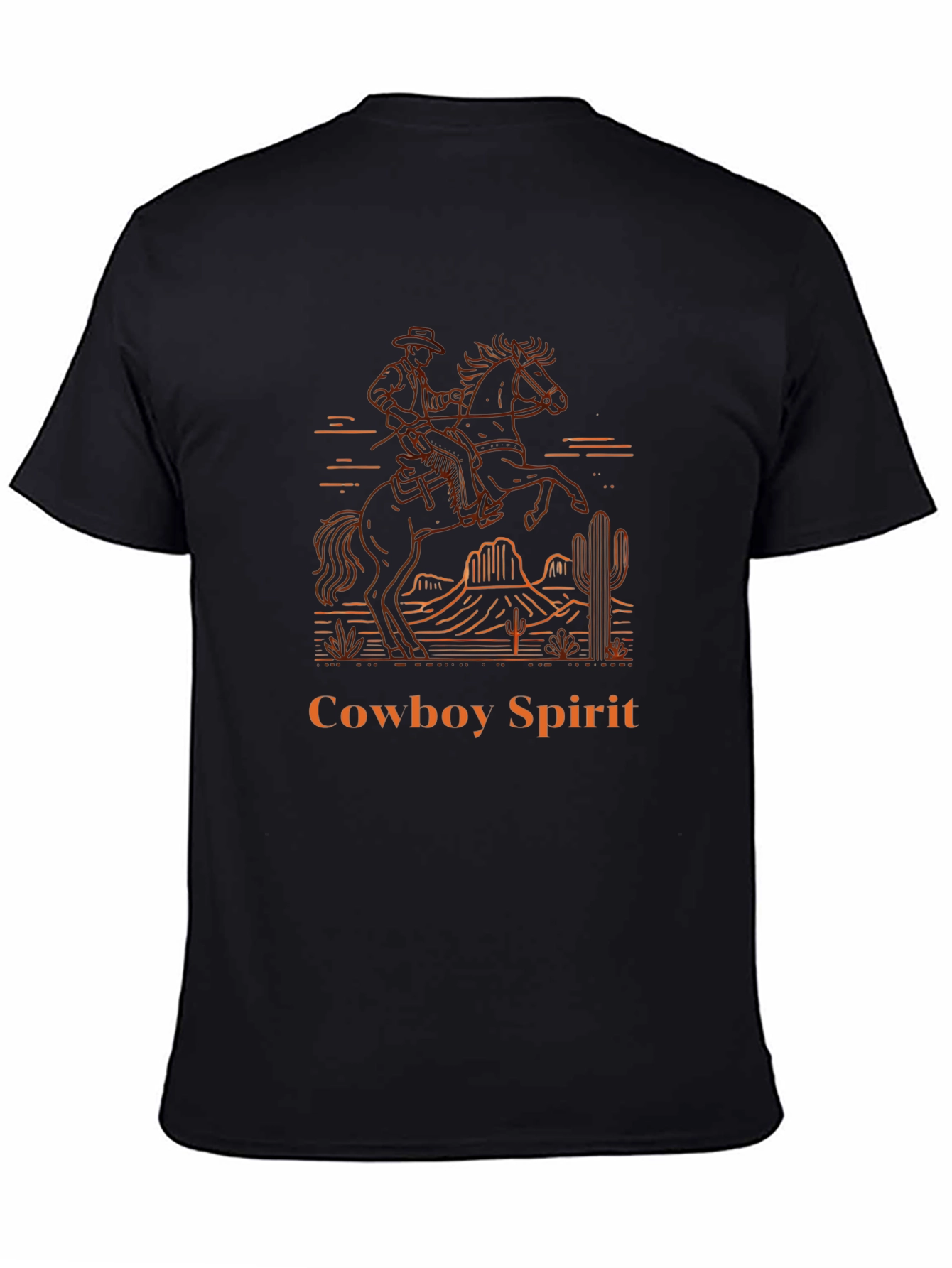 Cowboy Spirit Graphic Tee - Western Design