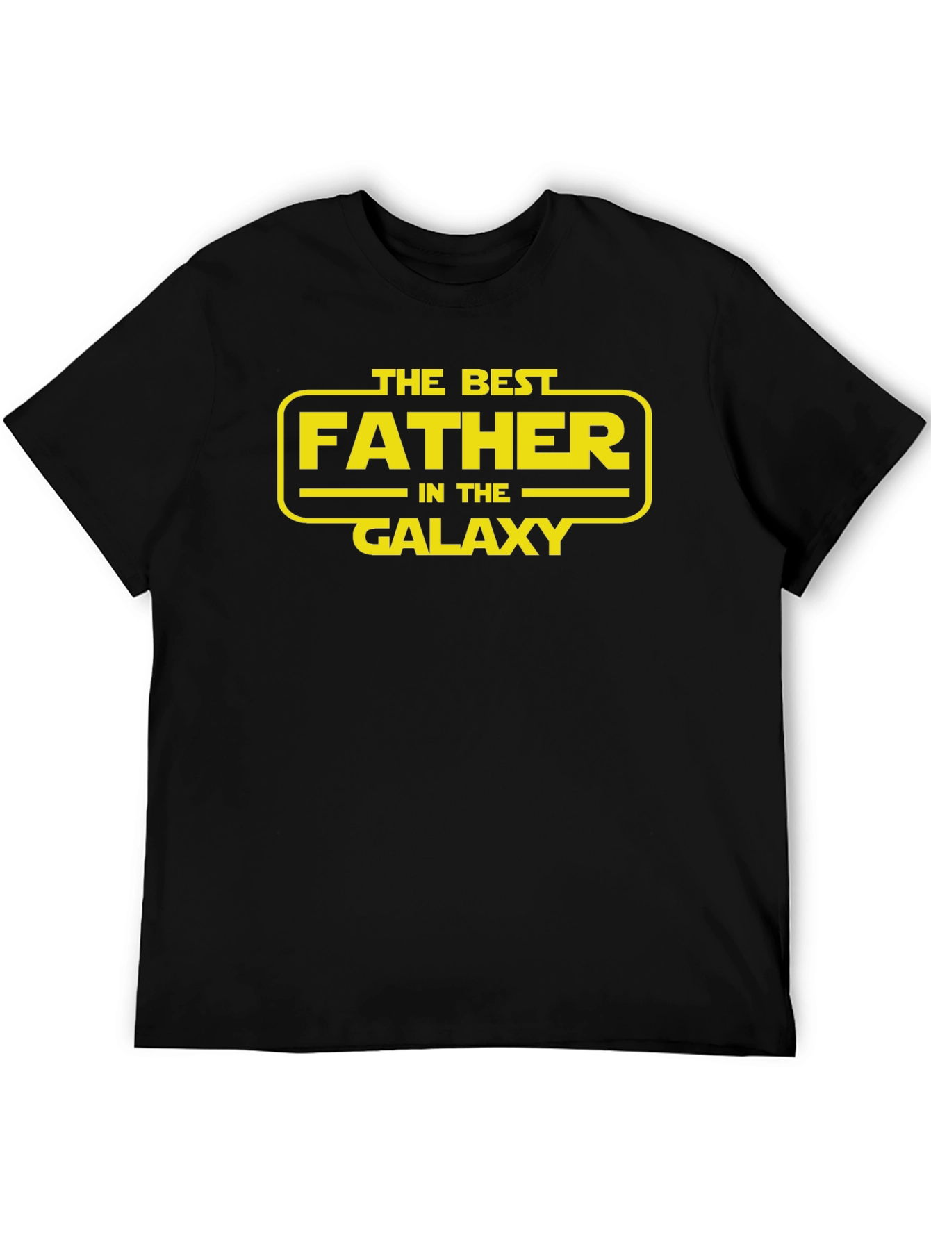 Best Father in the Galaxy Black T-Shirt