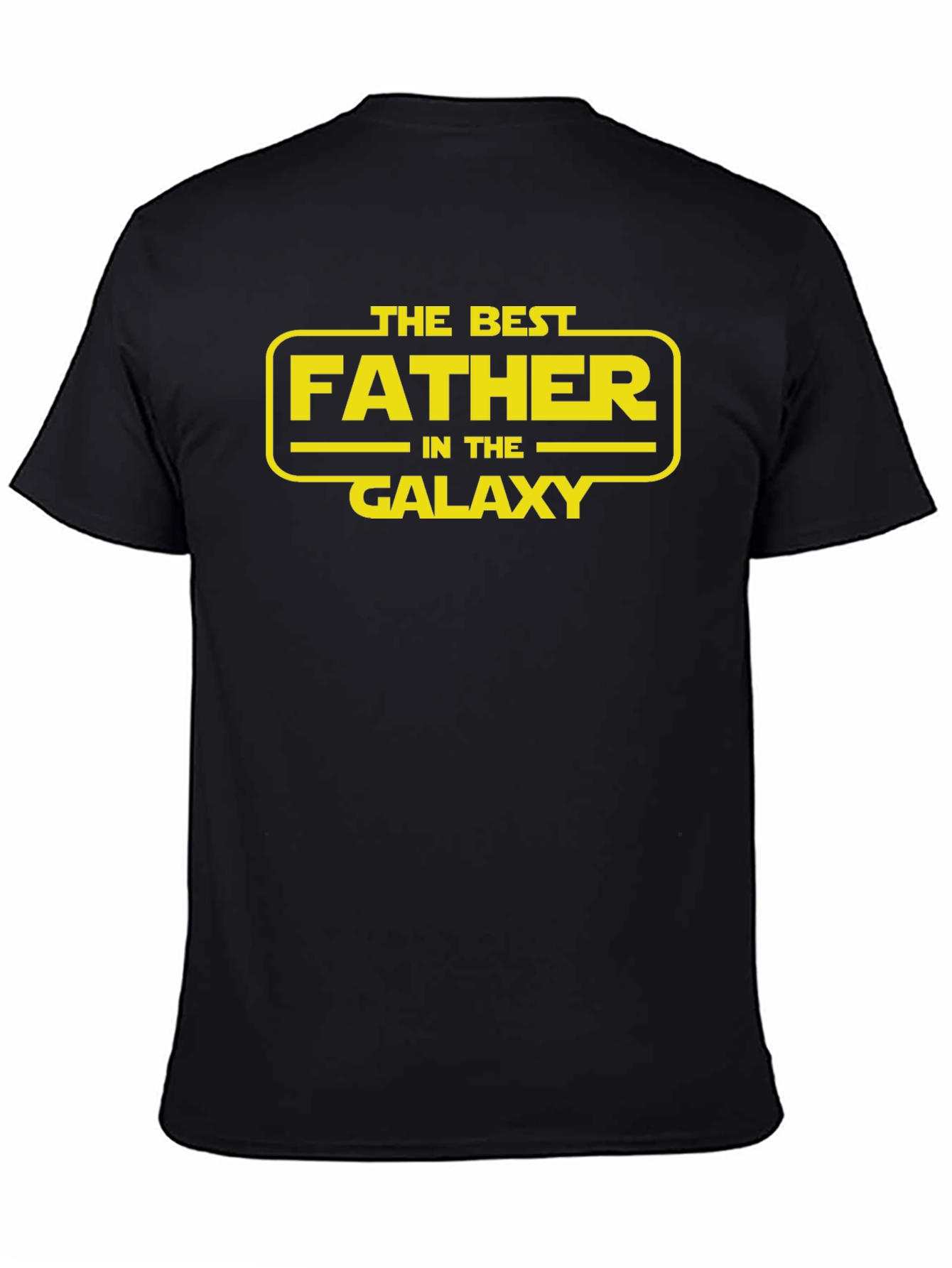 Best Father in the Galaxy Black T-Shirt
