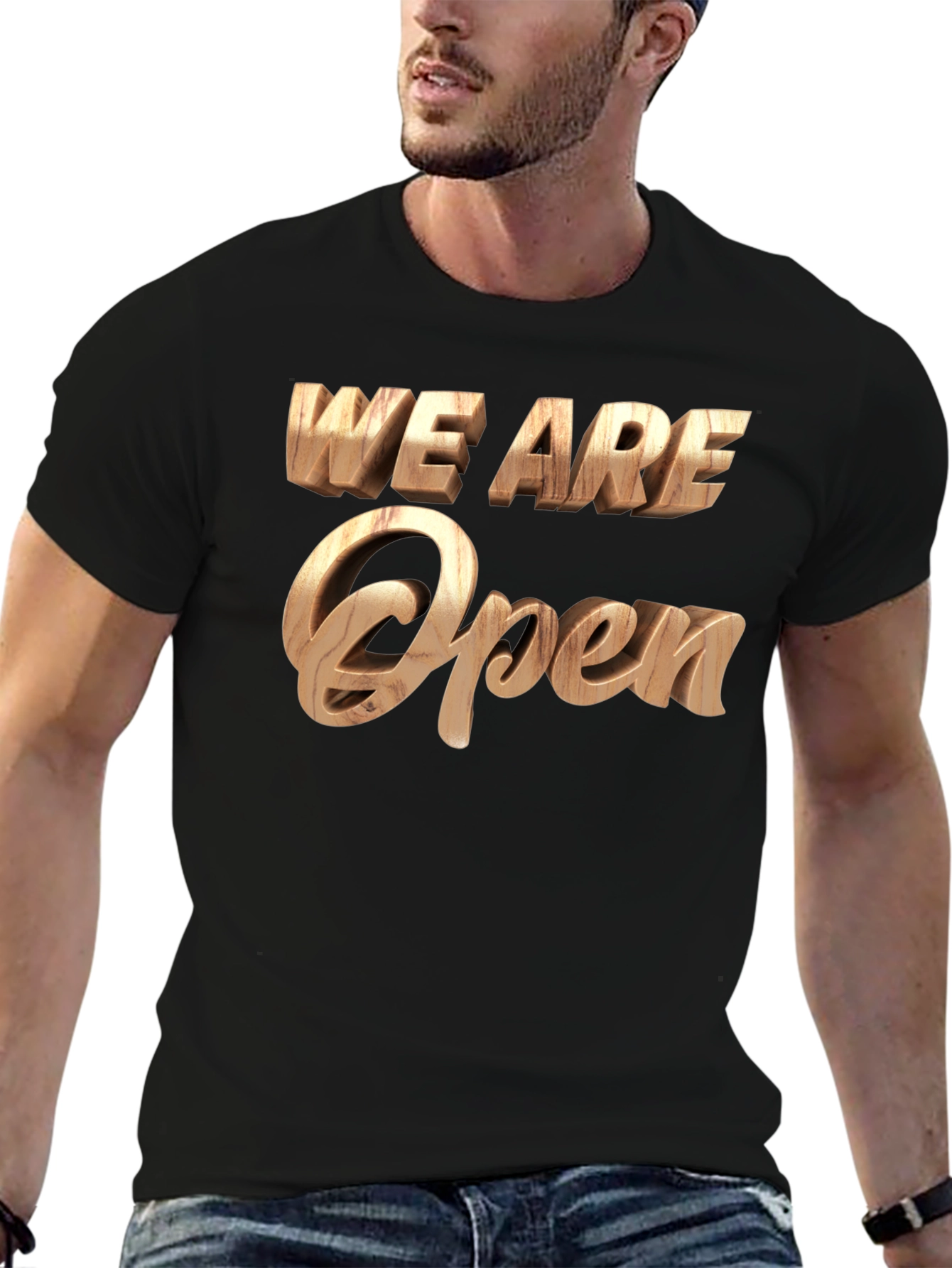 We Are Open Statement Tee