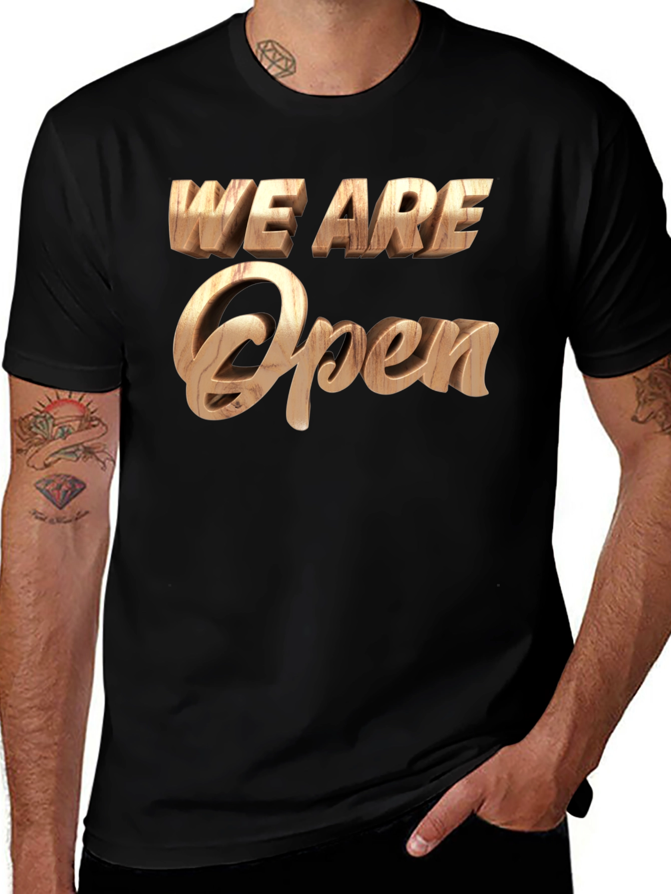 We Are Open Statement Tee
