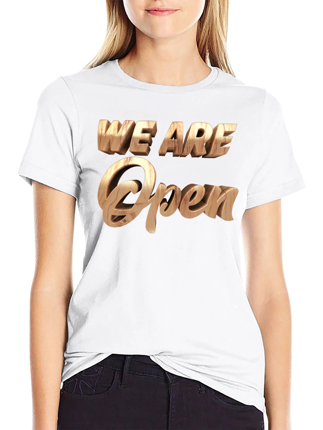 We Are Open Statement Tee