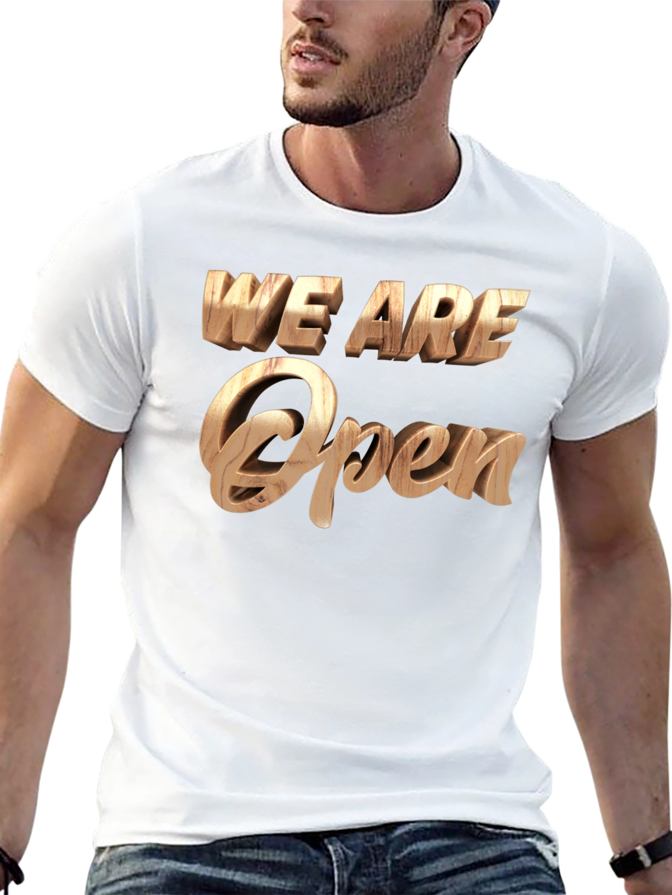We Are Open Statement Tee