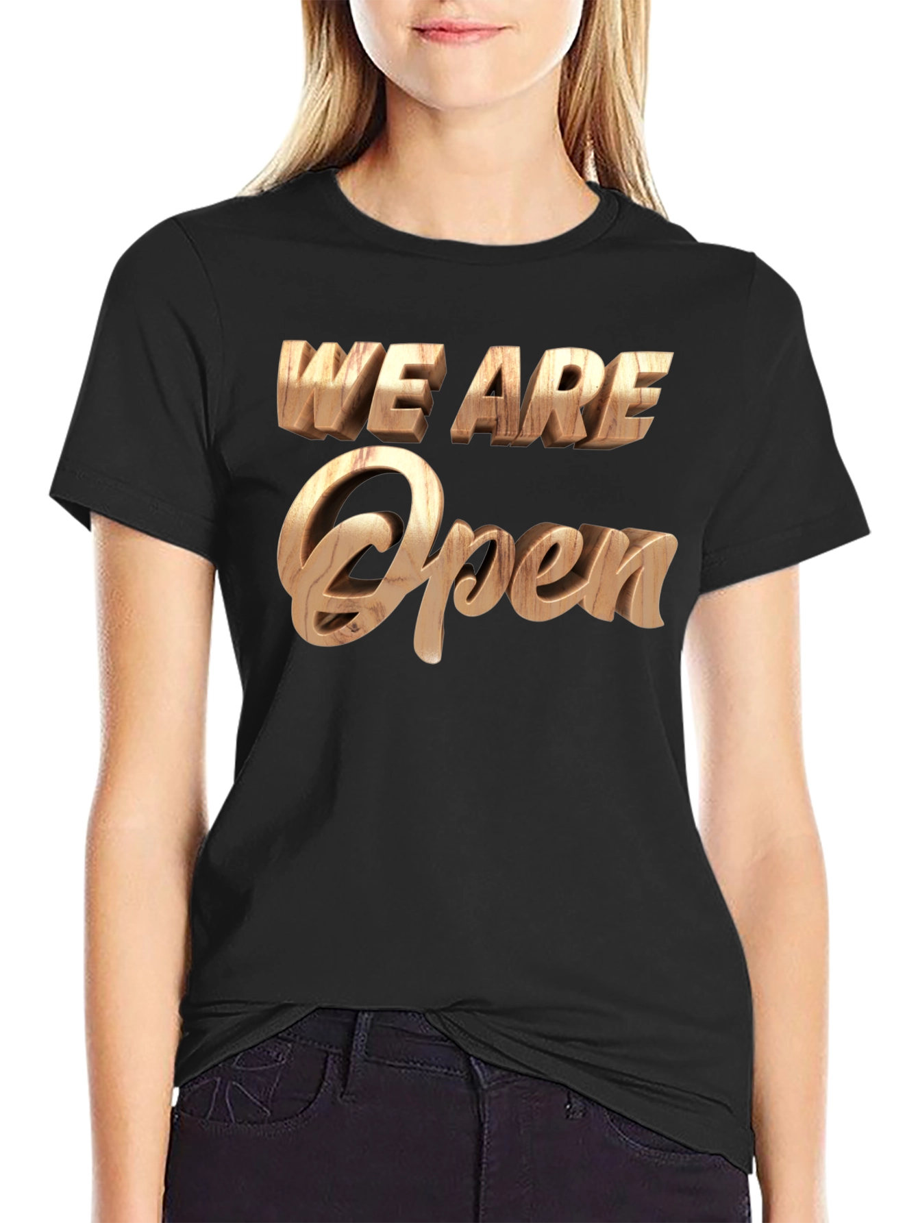 We Are Open Statement Tee