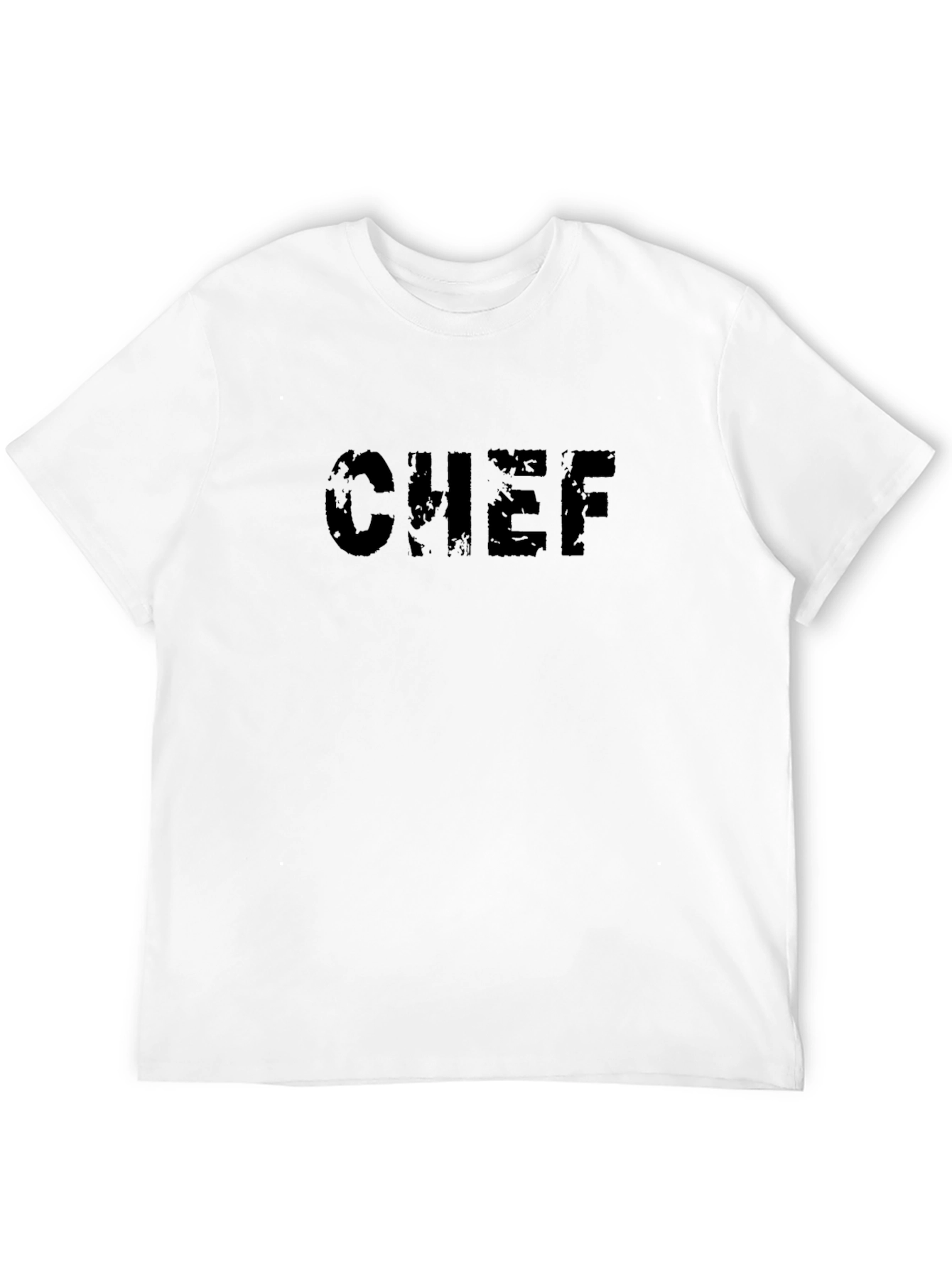 Distressed Chef Tee - Black Graphic T-Shirt