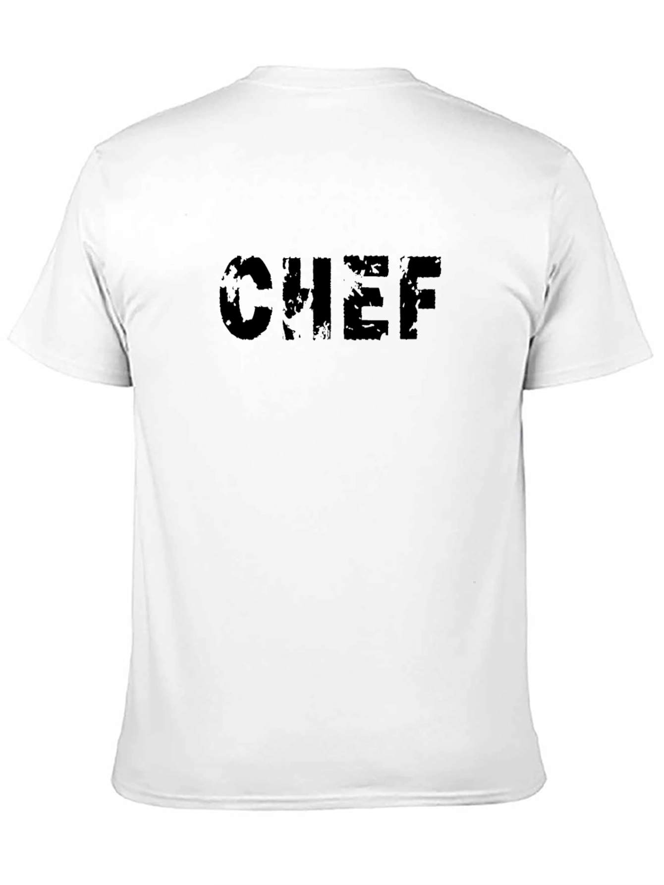 Distressed Chef Tee - Black Graphic T-Shirt