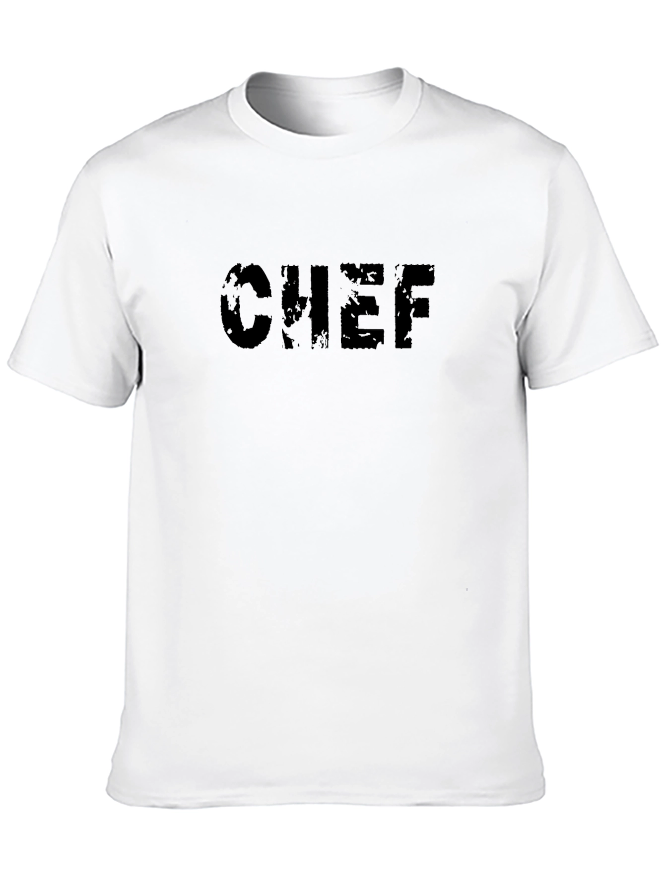 Distressed Chef Tee - Black Graphic T-Shirt