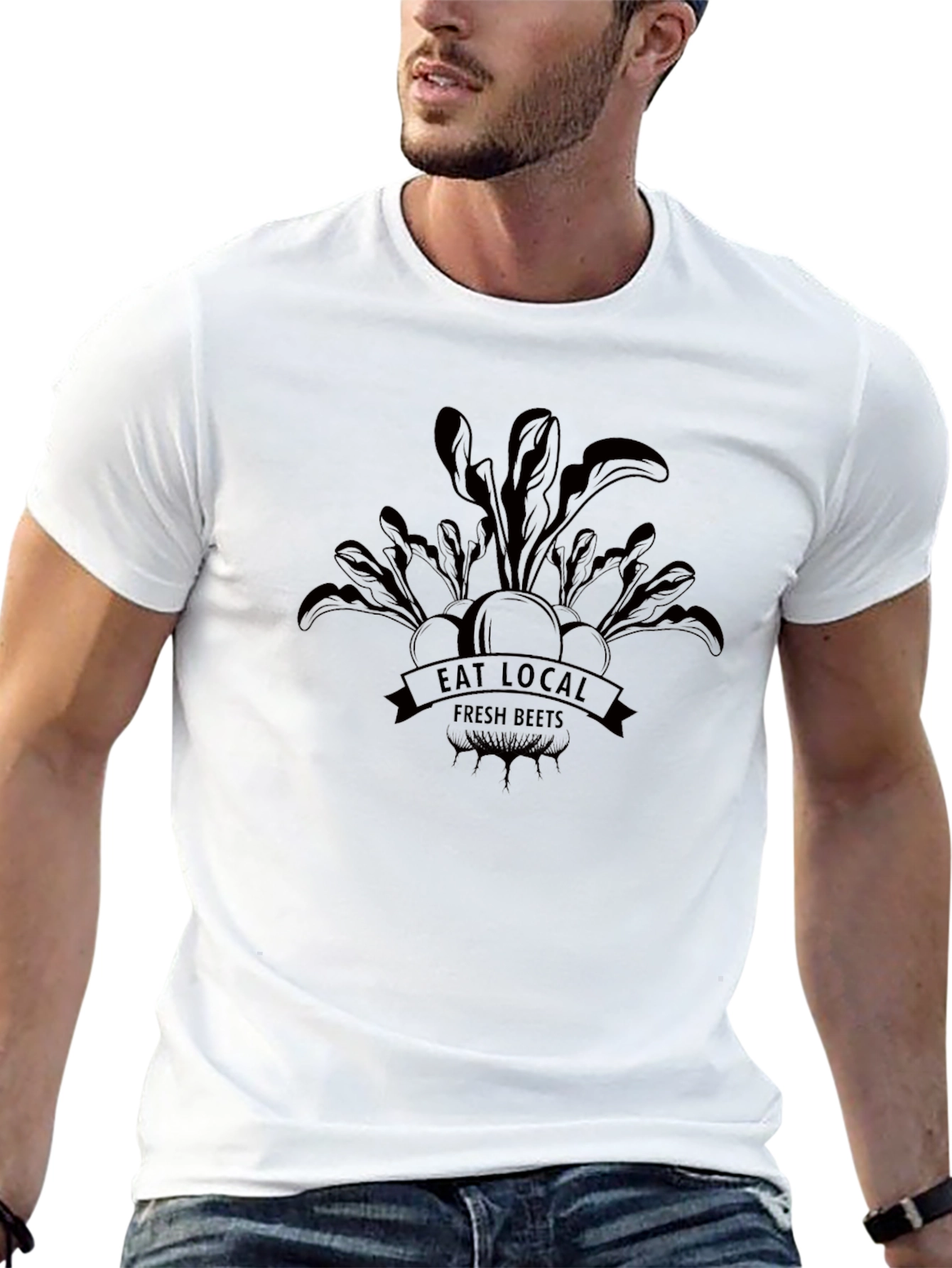 Eat Local Fresh Beets Graphic T-Shirt