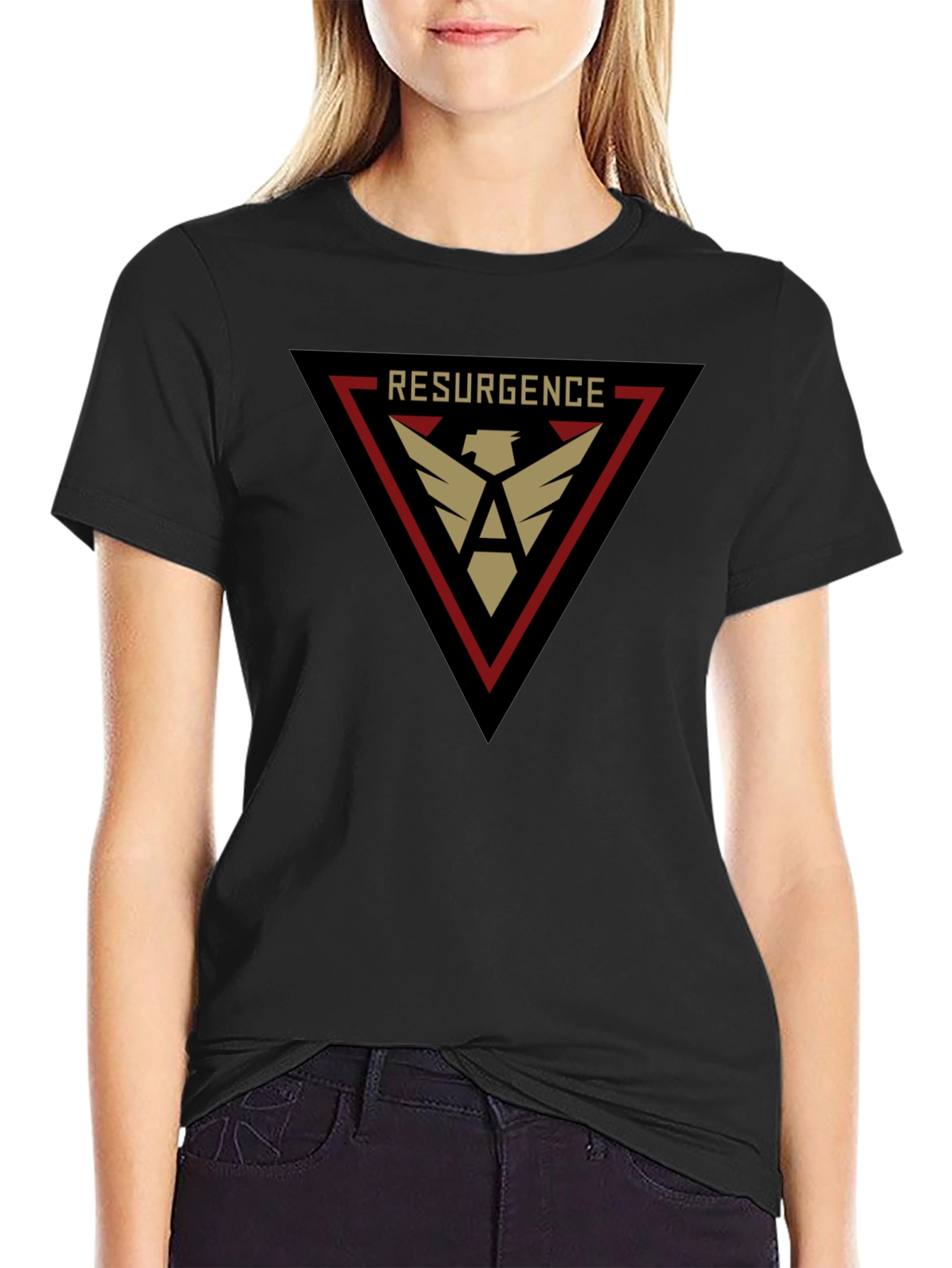 Resurgence Graphic Tee | Black Casual T-Shirt