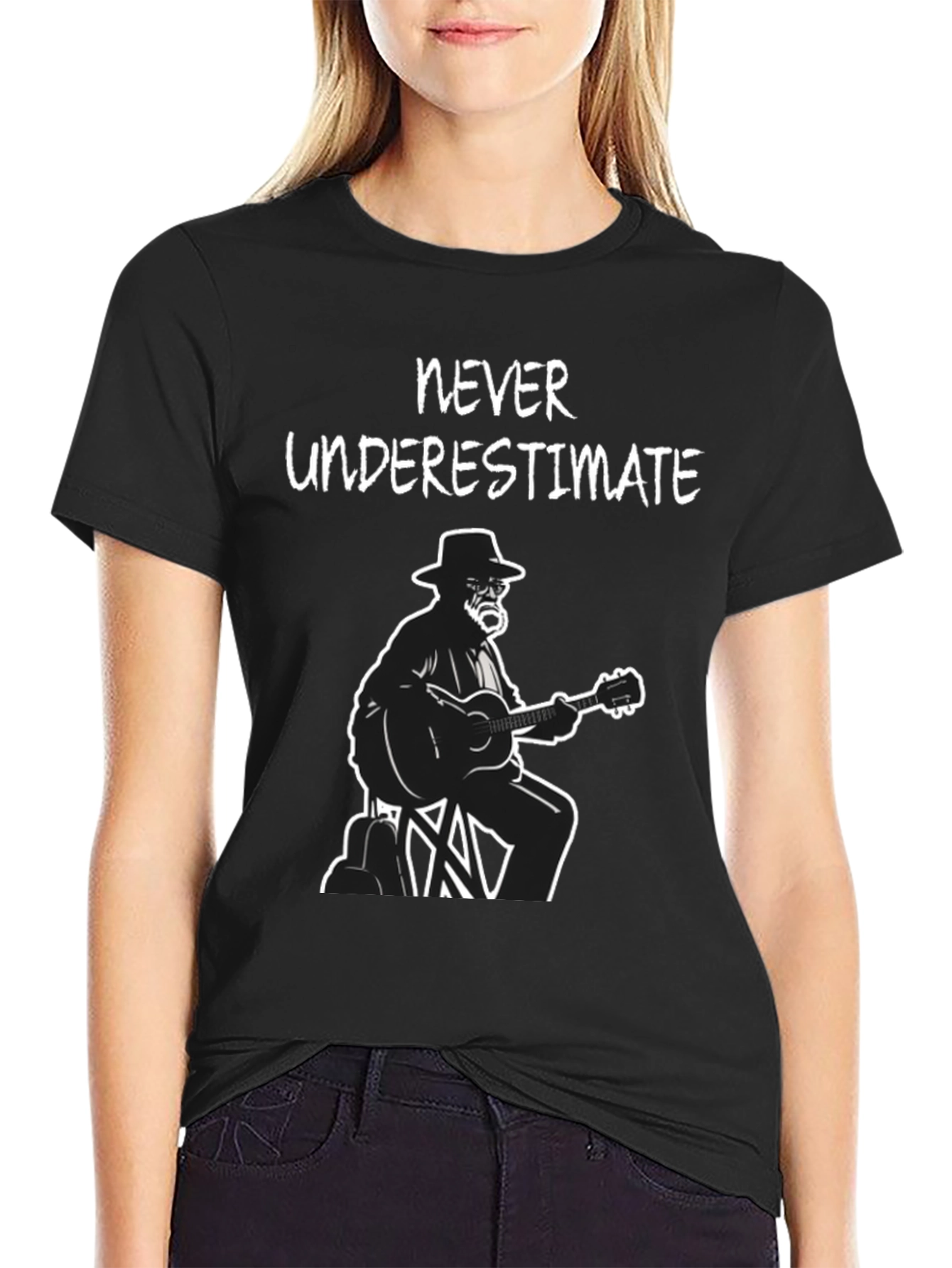 Never Underestimate T-Shirt Guitarist