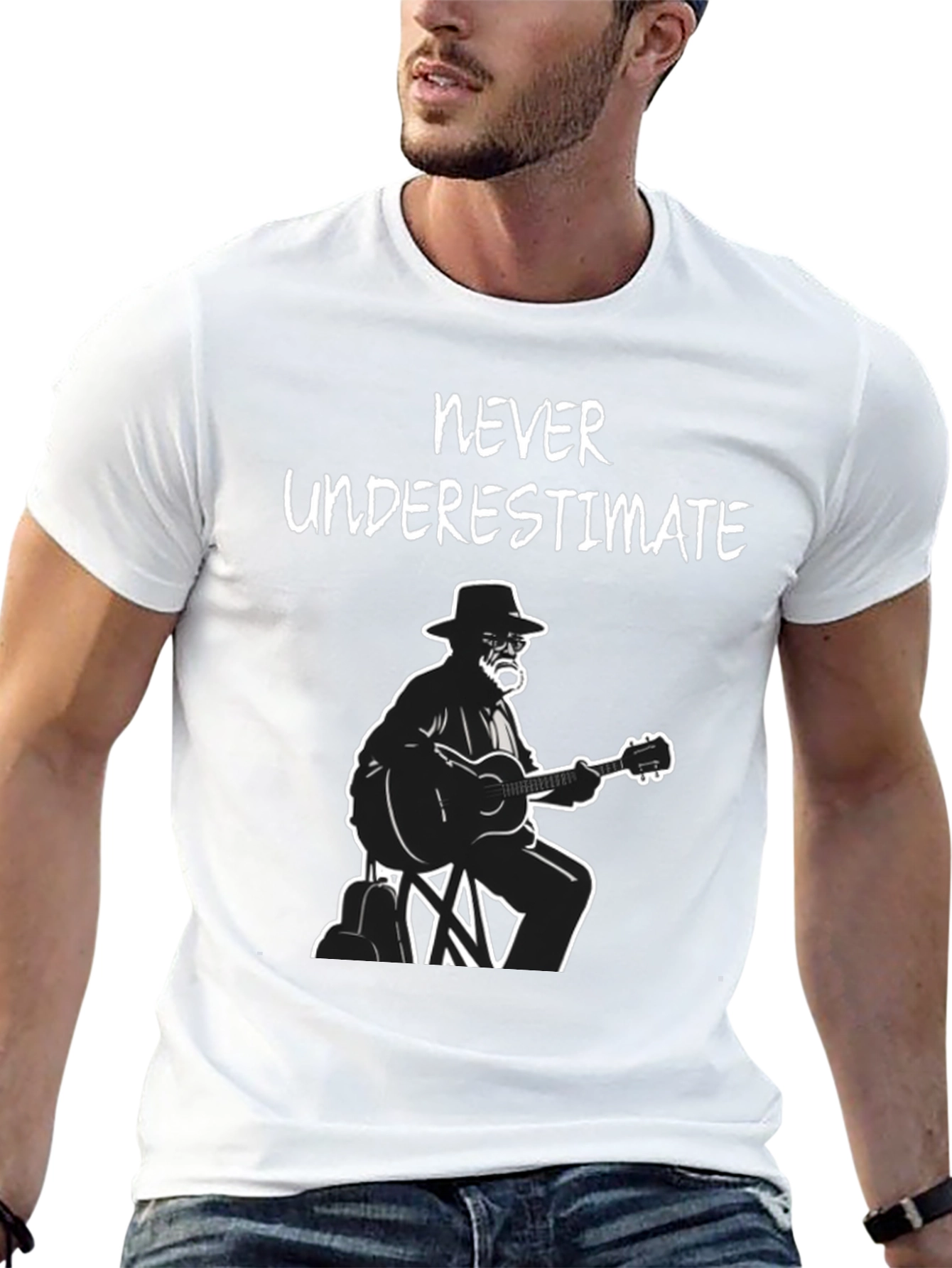 Never Underestimate T-Shirt Guitarist