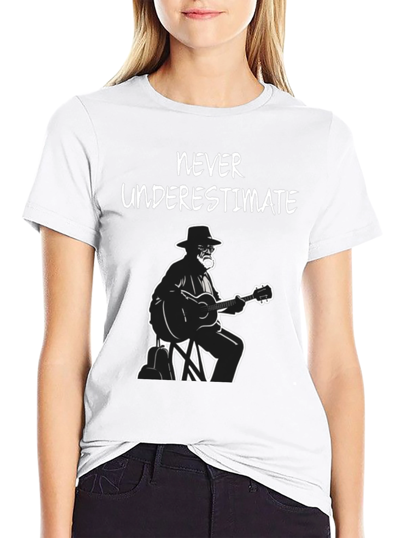 Never Underestimate T-Shirt Guitarist