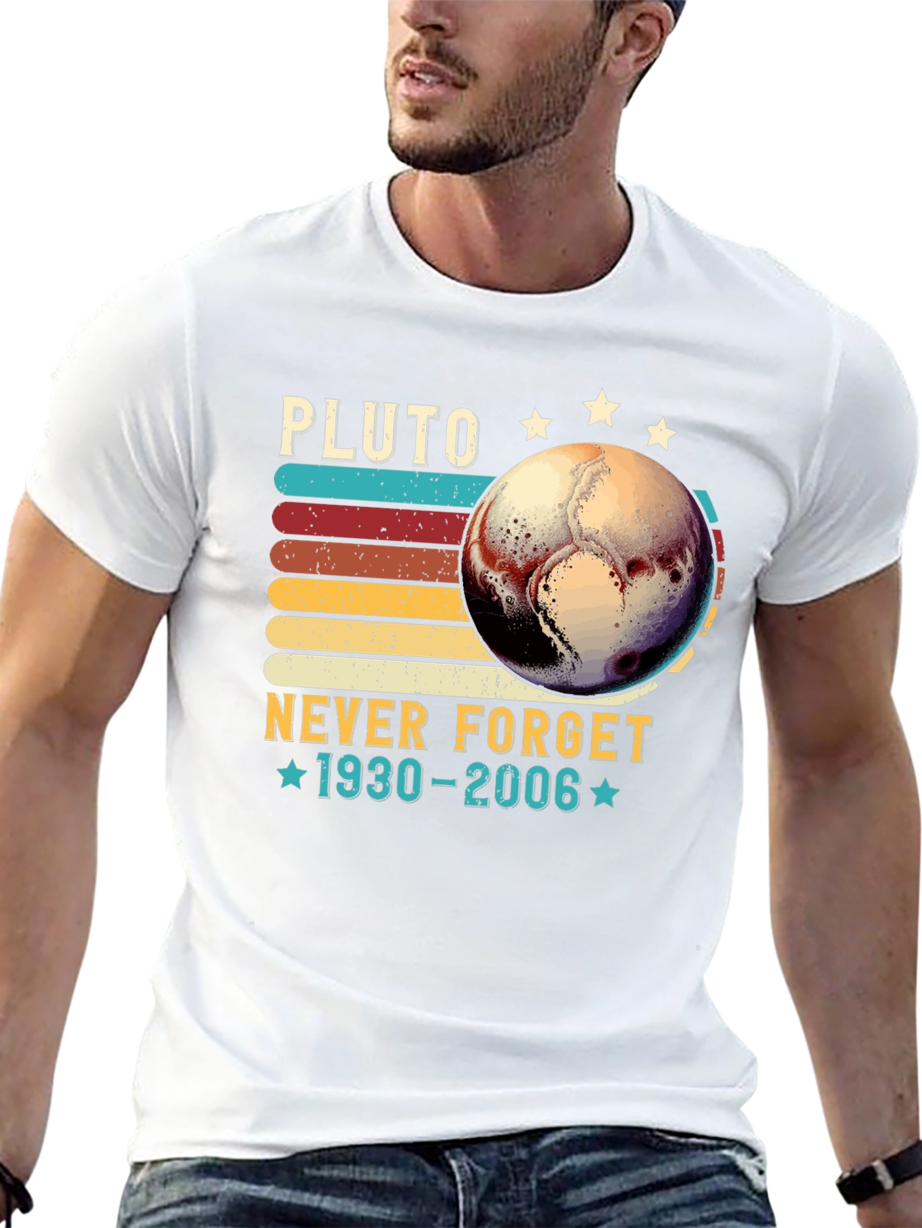Pluto Never Forget T-Shirt - Retro Design