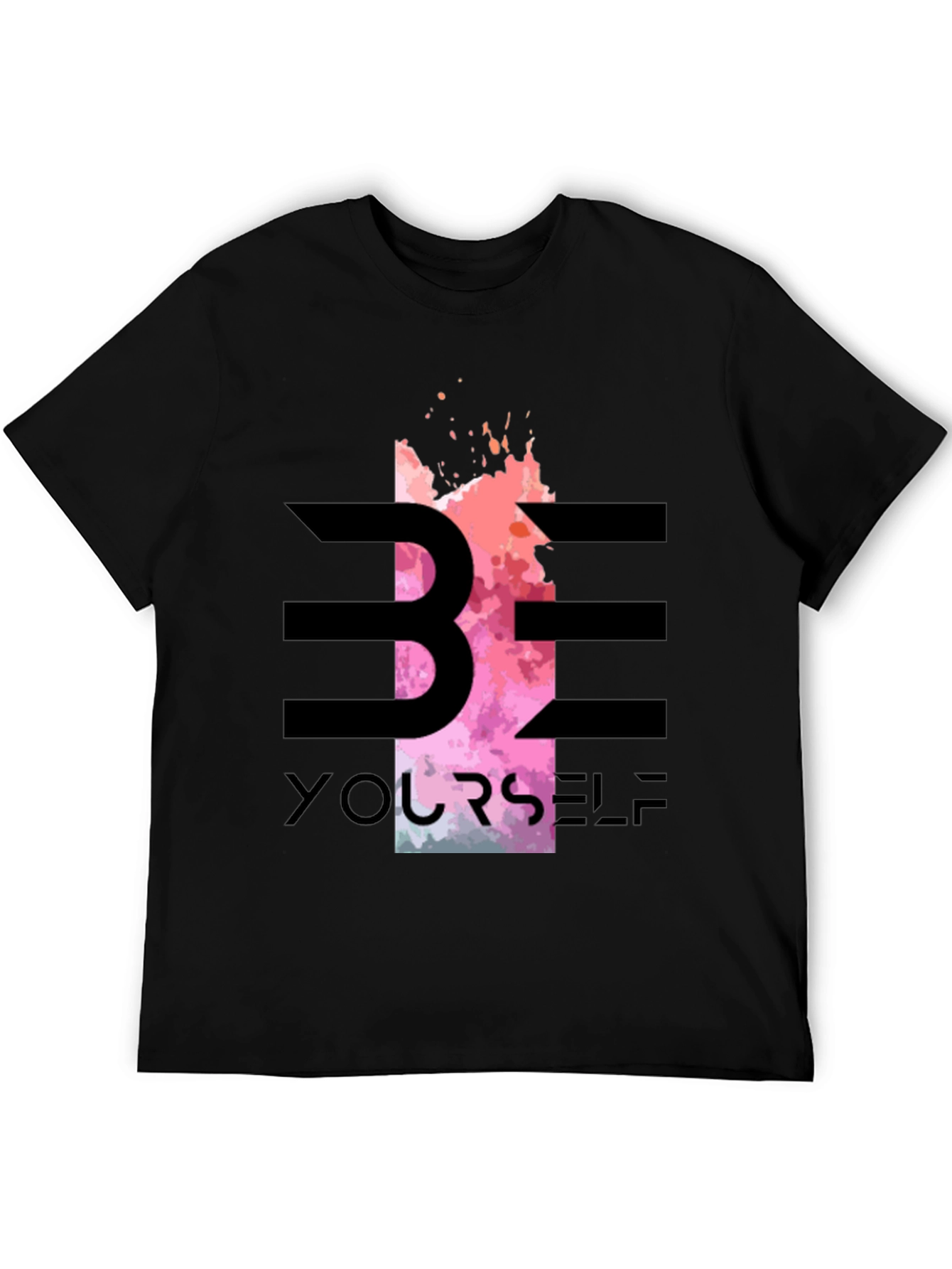 Be Yourself Graphic Tee - Stylish Black T-Shirt