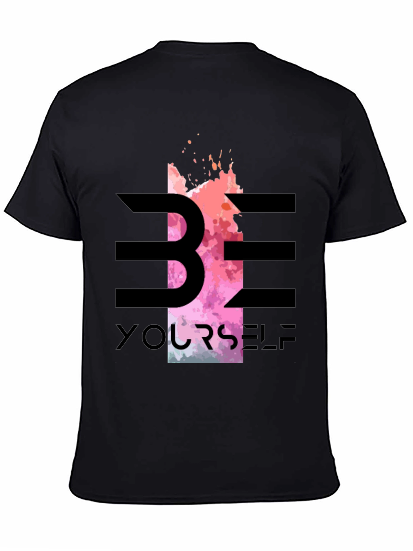 Be Yourself Graphic Tee - Stylish Black T-Shirt