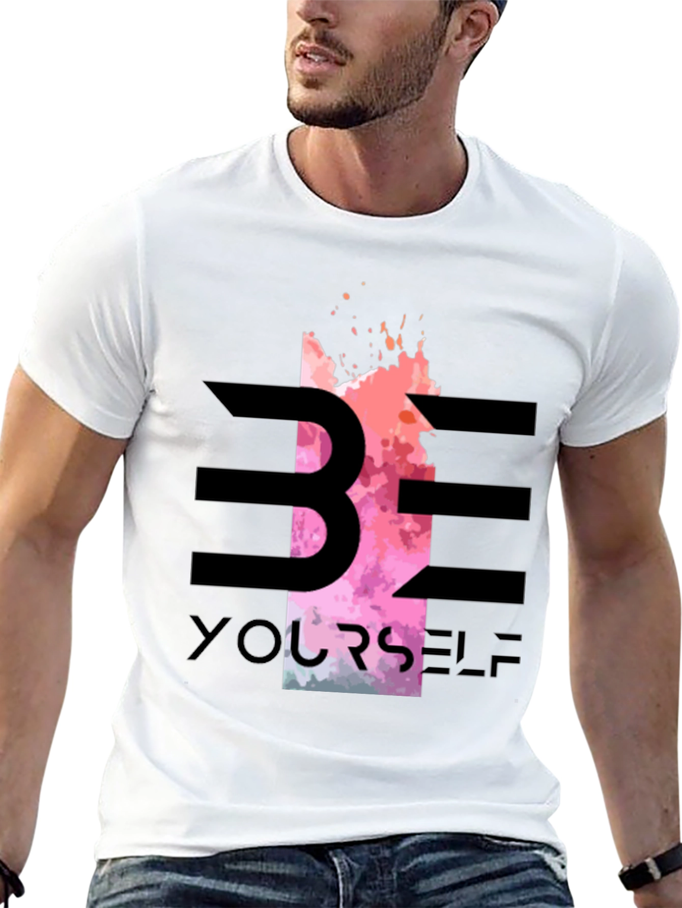 Be Yourself Graphic Tee - Stylish Black T-Shirt