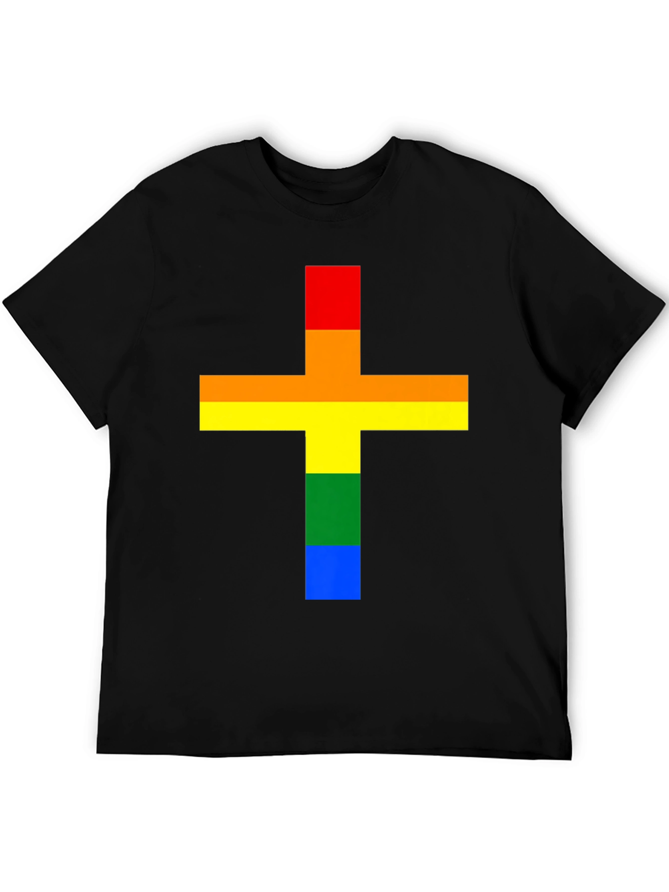 Rainbow Cross T-Shirt - Pride Celebration