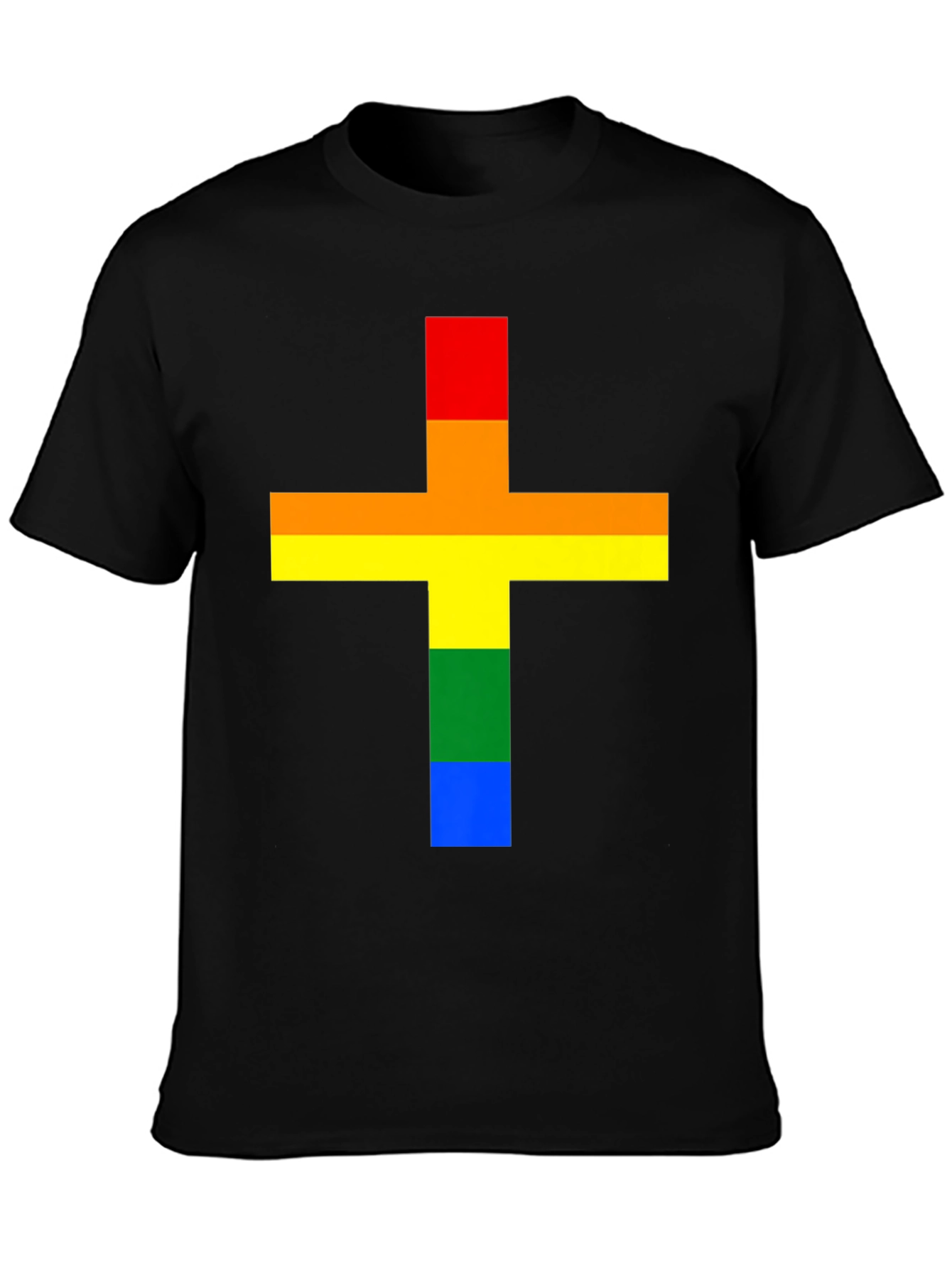 Rainbow Cross T-Shirt - Pride Celebration