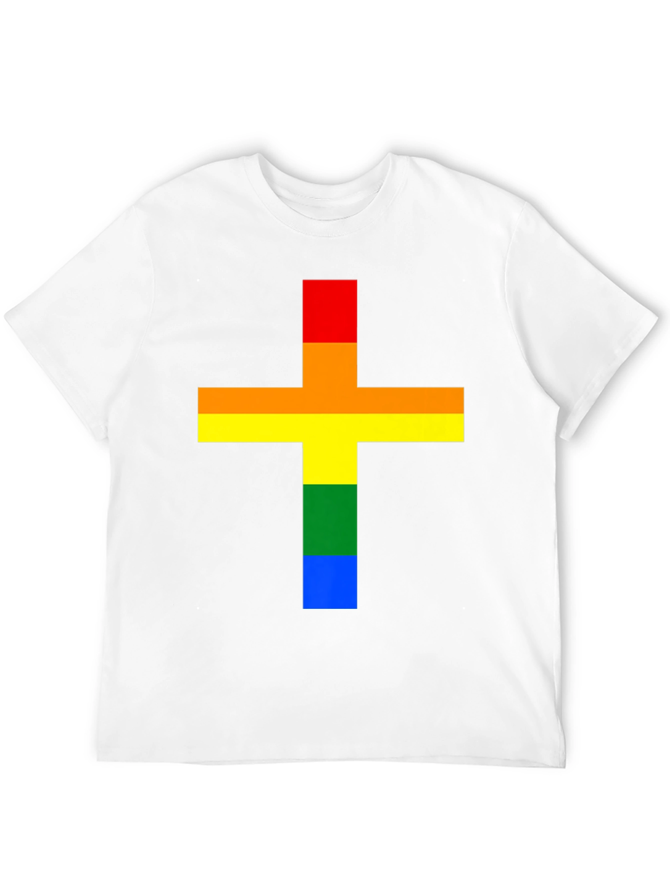 Rainbow Cross T-Shirt - Pride Celebration