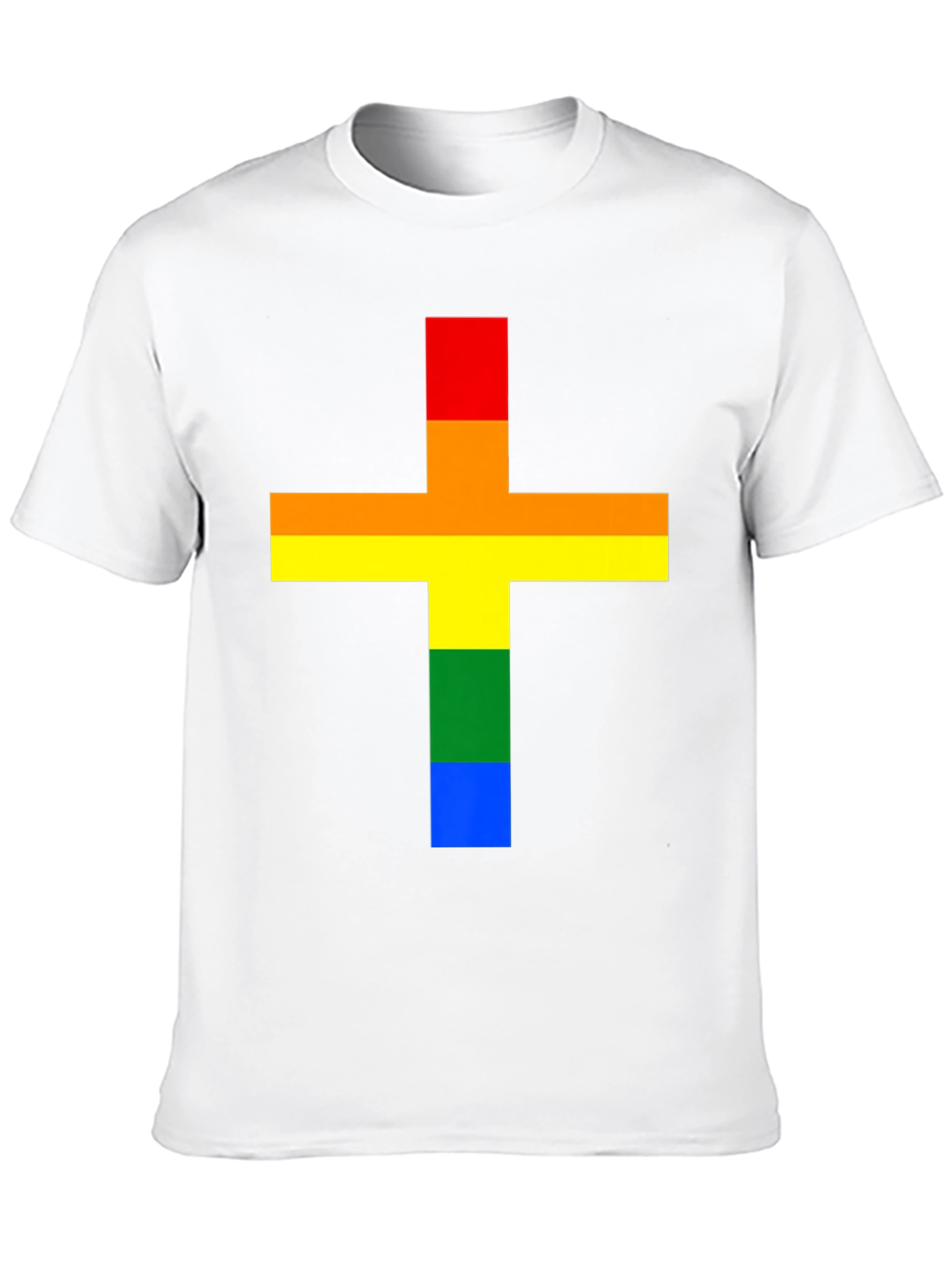 Rainbow Cross T-Shirt - Pride Celebration