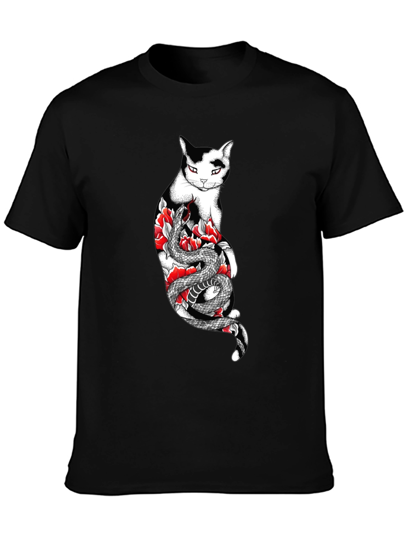 Cat & Snake Graphic Tee