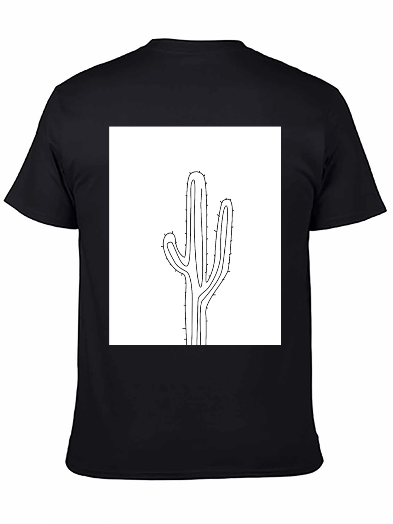 Cactus Graphic Tee - Modern Minimalist Design