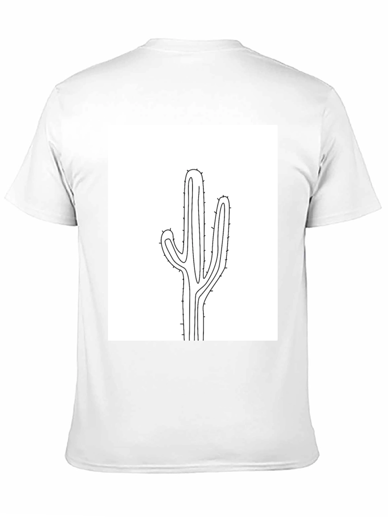 Cactus Graphic Tee - Modern Minimalist Design