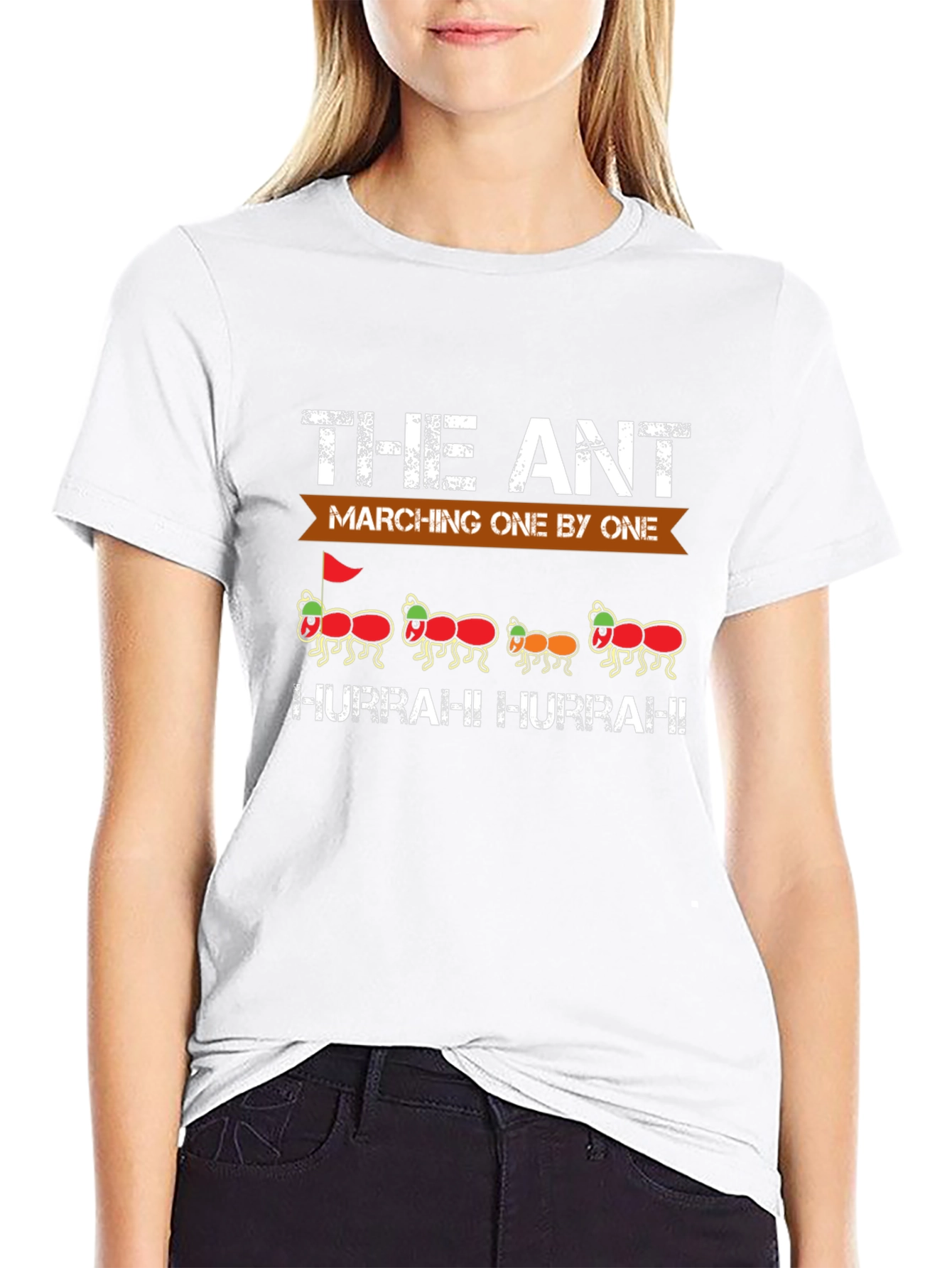 Ant Marching One By One Graphic T-Shirt