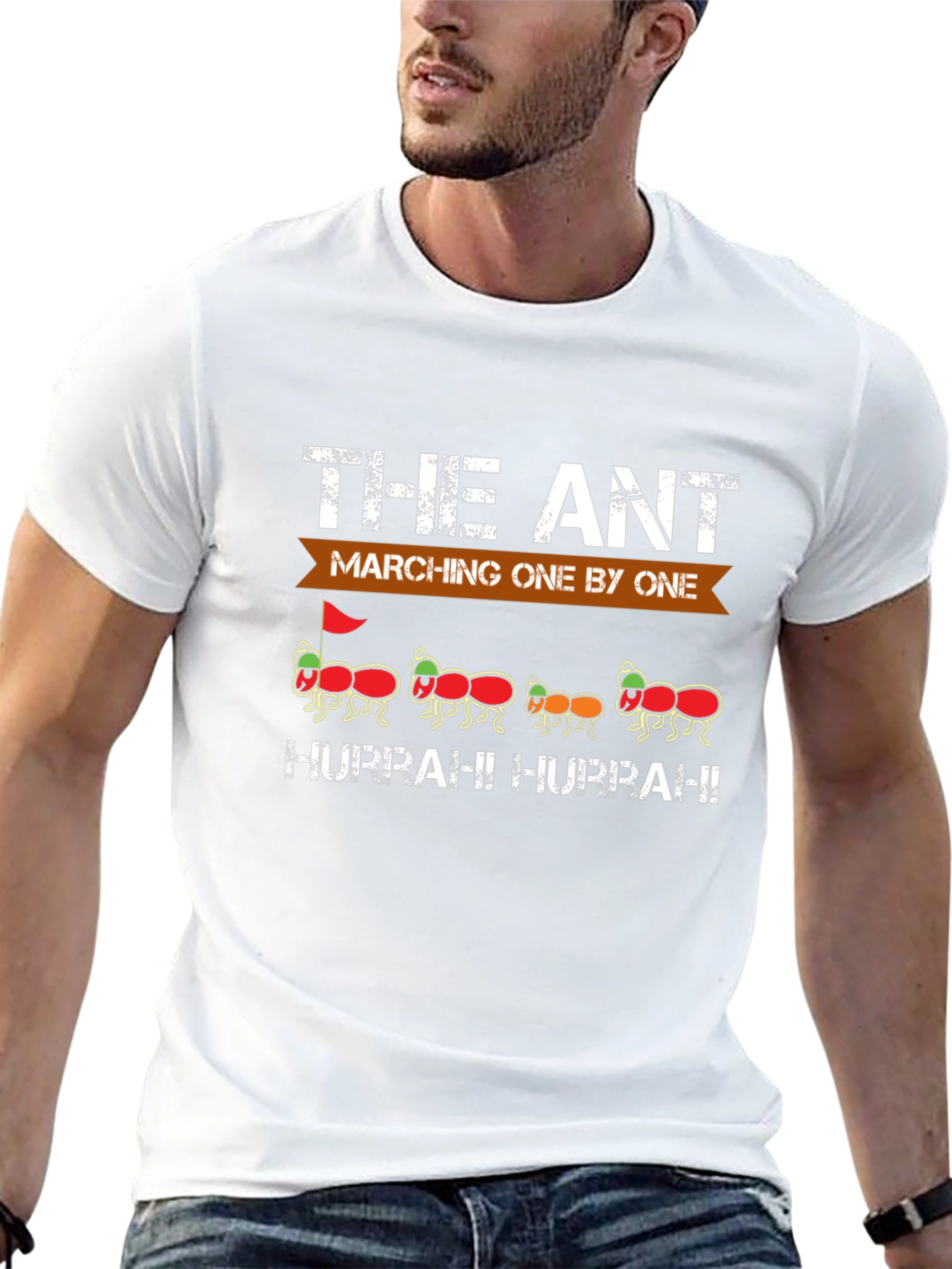 Ant Marching One By One Graphic T-Shirt