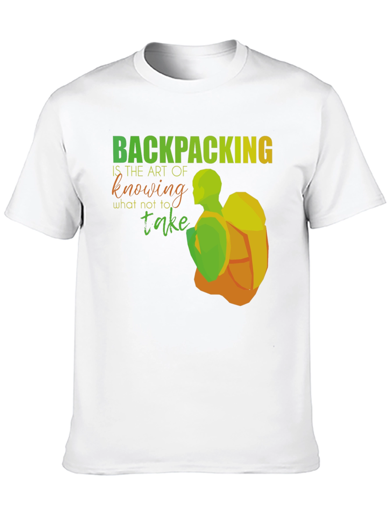Backpacking Art Graphic T-Shirt