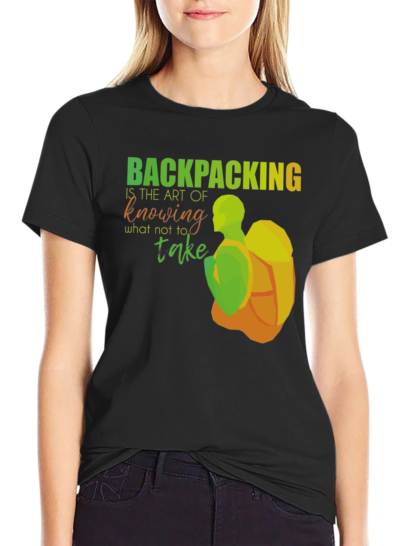 Backpacking Art Graphic T-Shirt