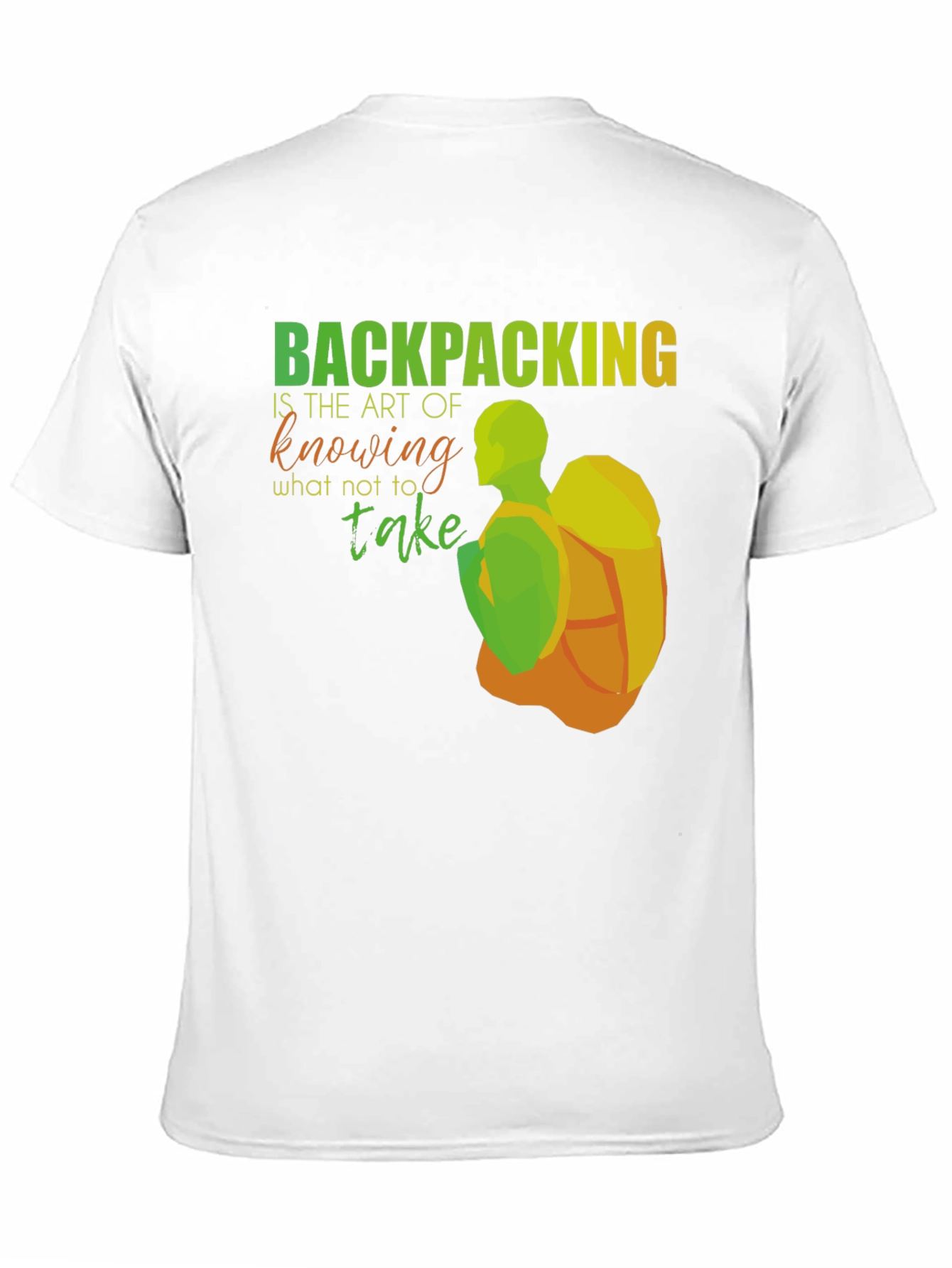 Backpacking Art Graphic T-Shirt
