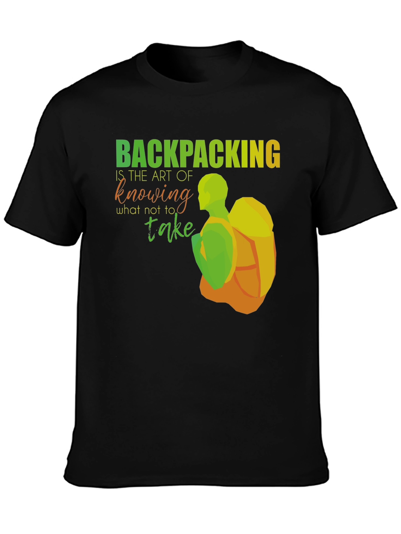 Backpacking Art Graphic T-Shirt
