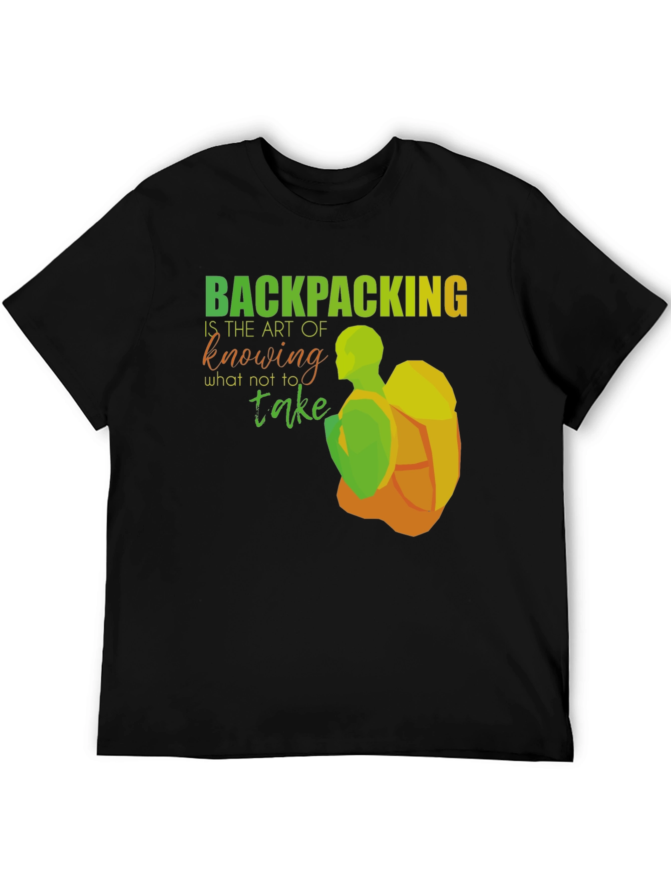 Backpacking Art Graphic T-Shirt