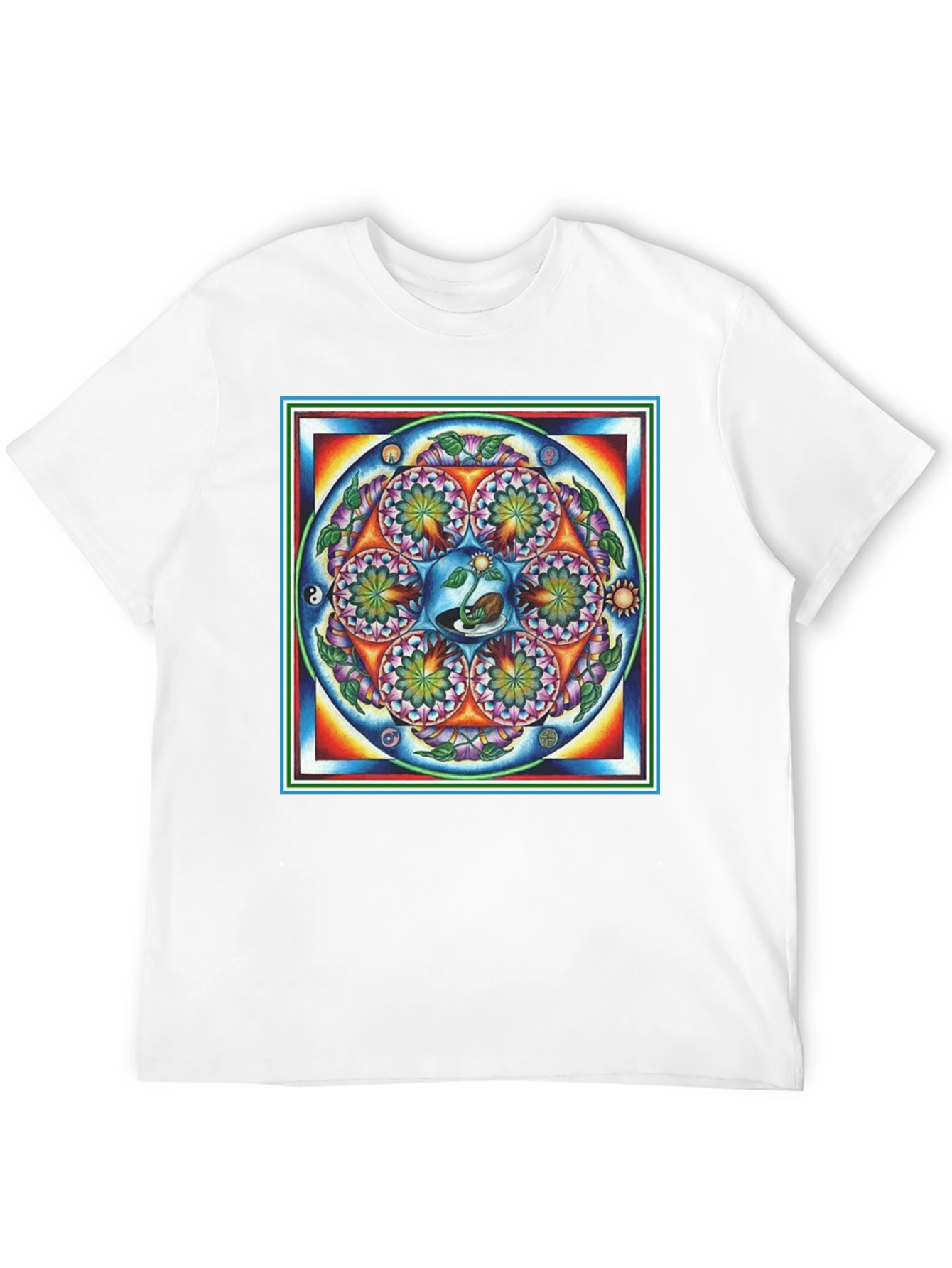 Psychedelic Mandala T-Shirt - Black Graphic Tee