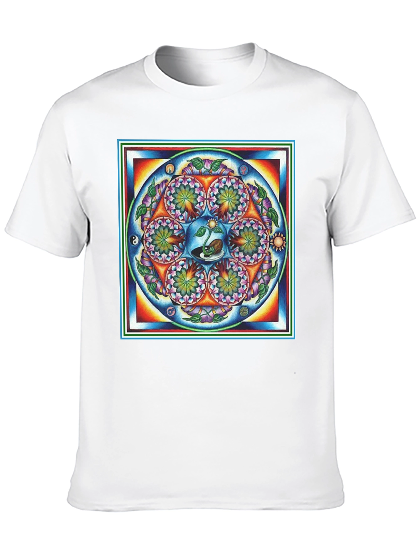 Psychedelic Mandala T-Shirt - Black Graphic Tee