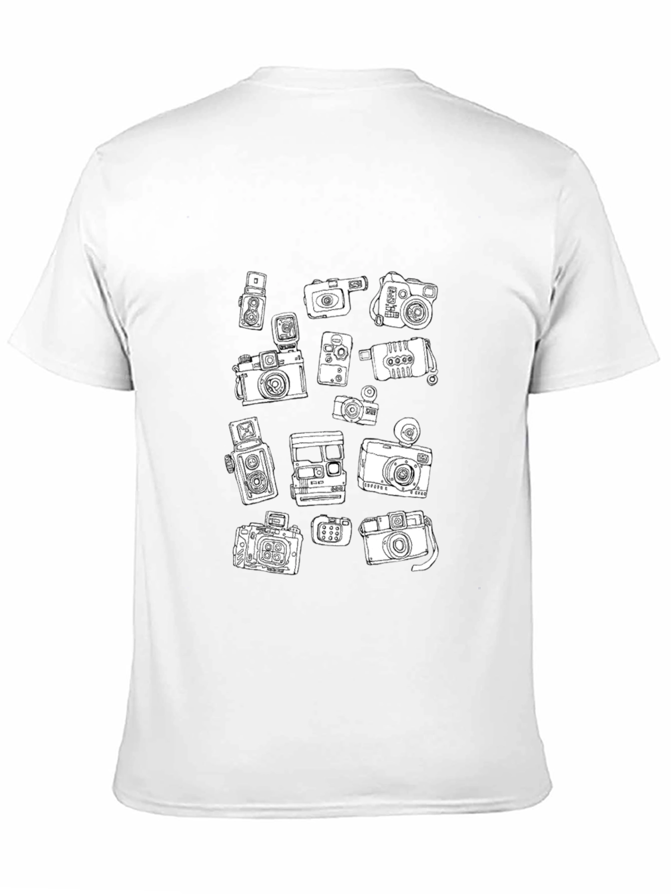 Camera Print Black T-Shirt