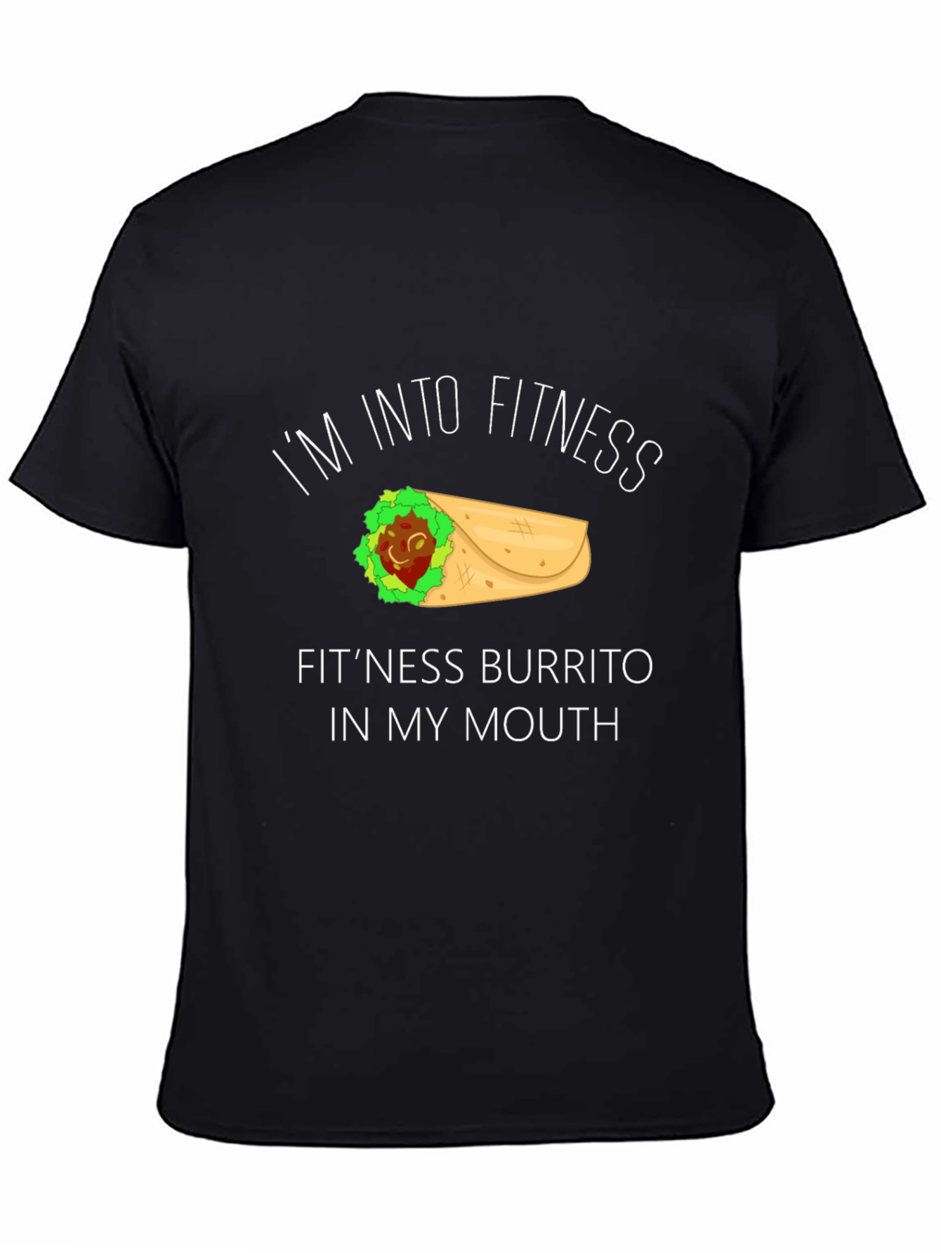 Fitness Burrito Graphic Tee - Funny Foodie Shirt