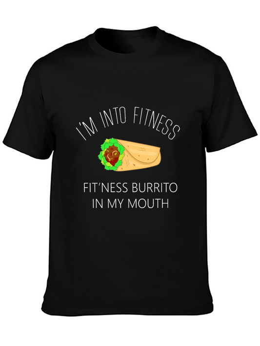 Fitness Burrito Graphic Tee - Funny Foodie Shirt