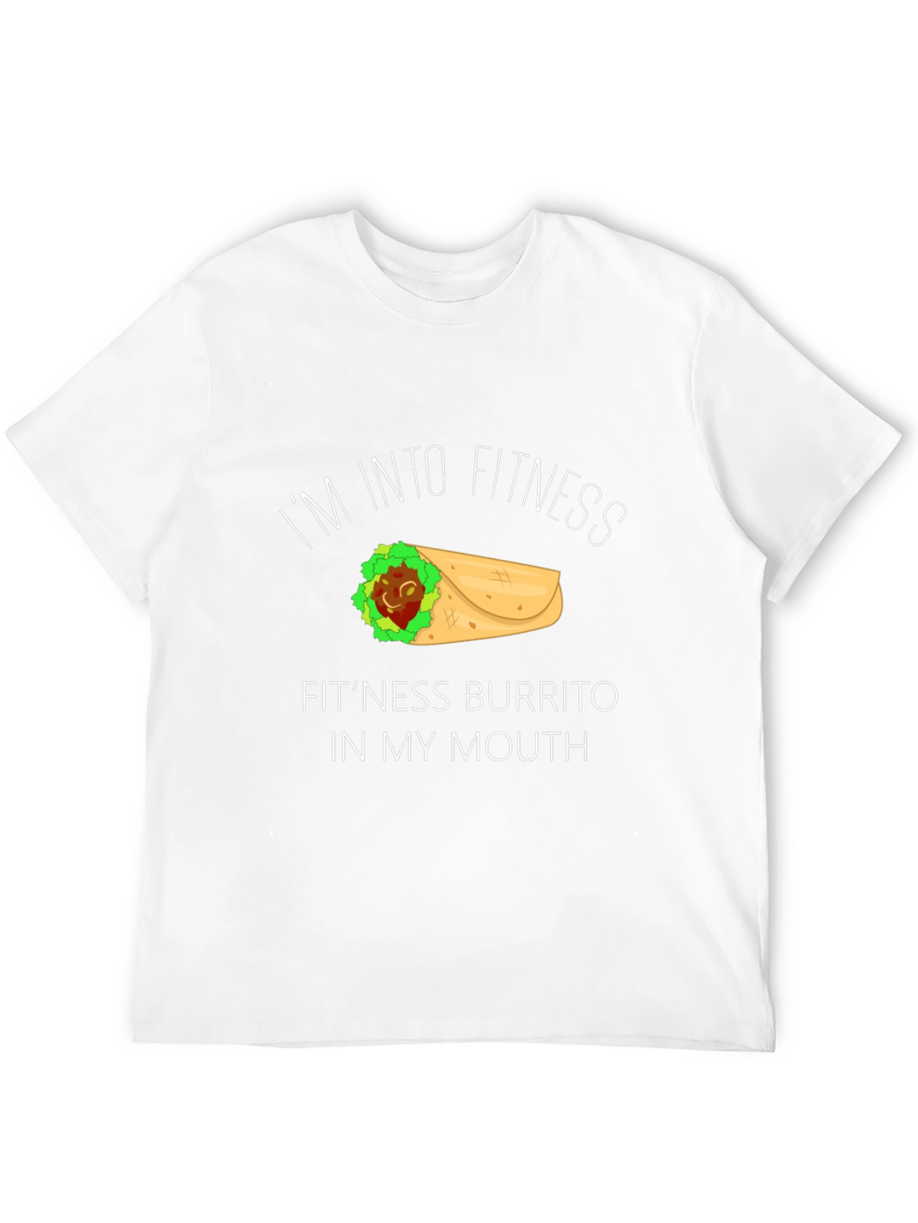 Fitness Burrito Graphic Tee - Funny Foodie Shirt