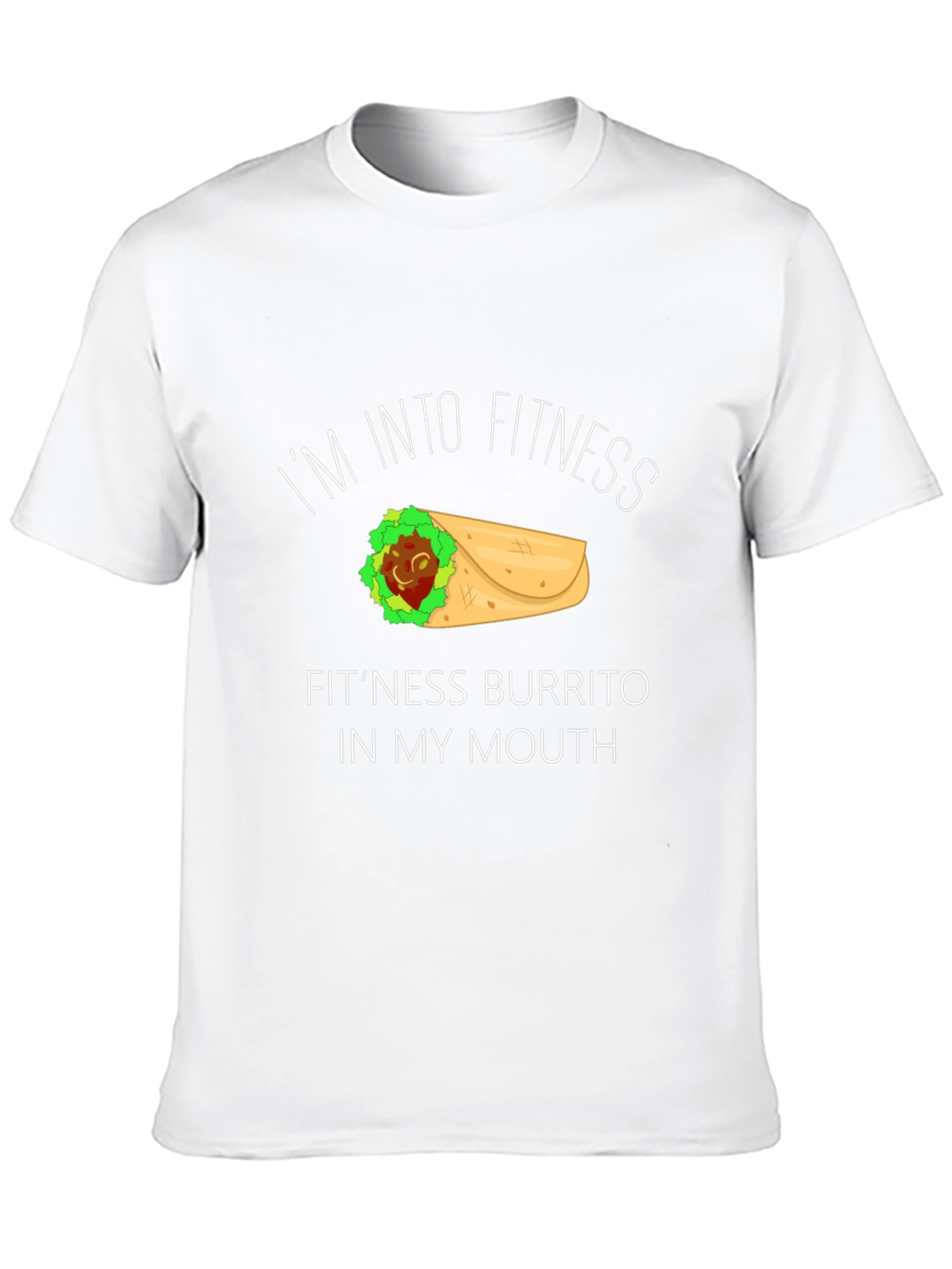 Fitness Burrito Graphic Tee - Funny Foodie Shirt