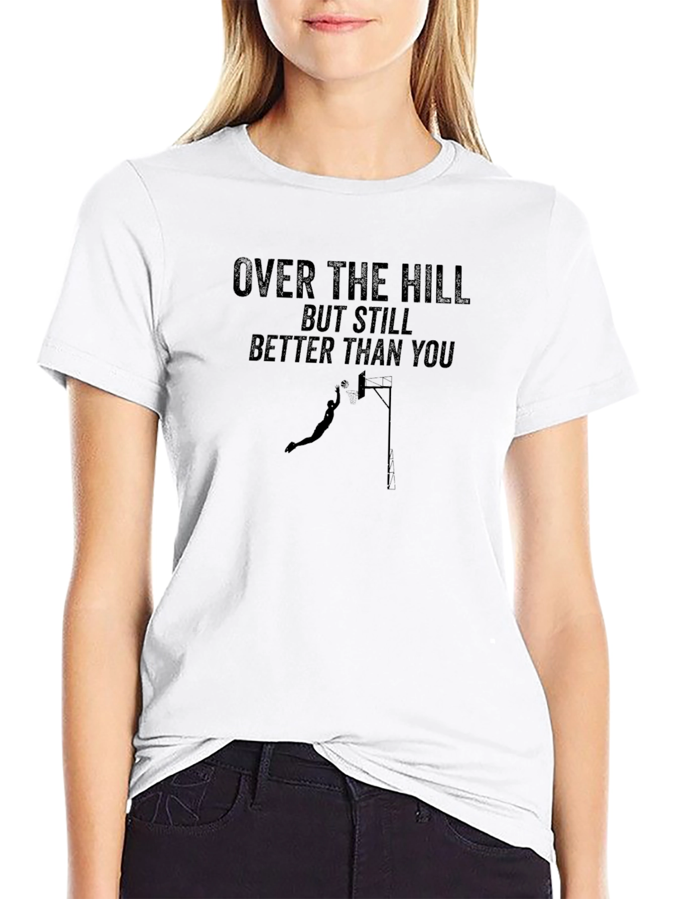 Over the Hill Basketball Graphic Tee