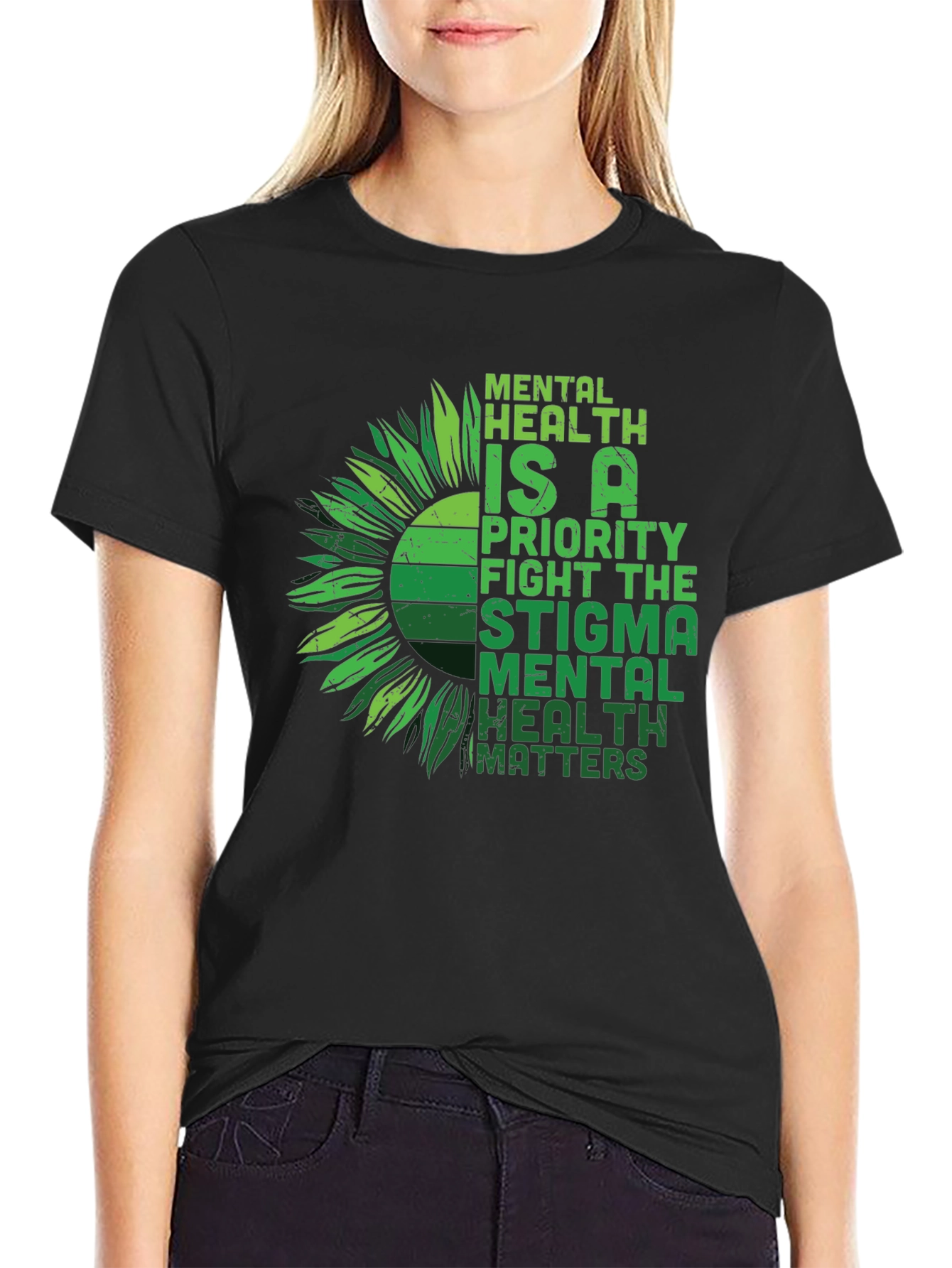 Mental Health Matters Sunflower Graphic Tee