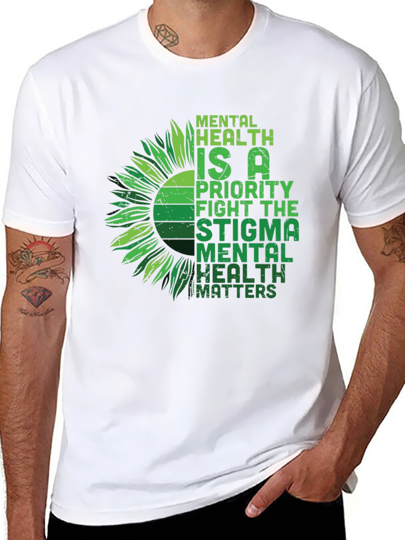 Mental Health Matters Sunflower Graphic Tee