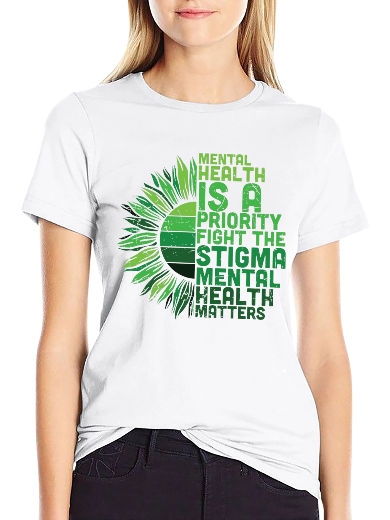 Mental Health Matters Sunflower Graphic Tee