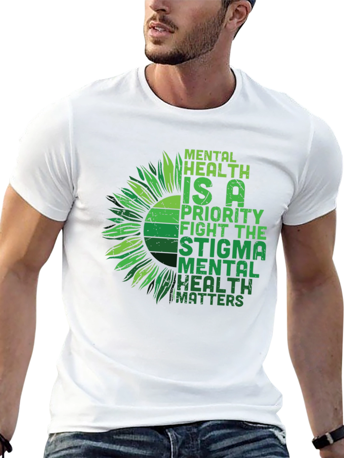Mental Health Matters Sunflower Graphic Tee