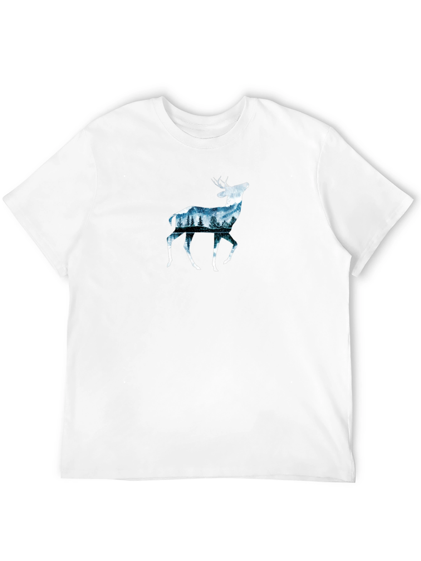 Deer Forest Graphic Tee - Nature Inspired Design
